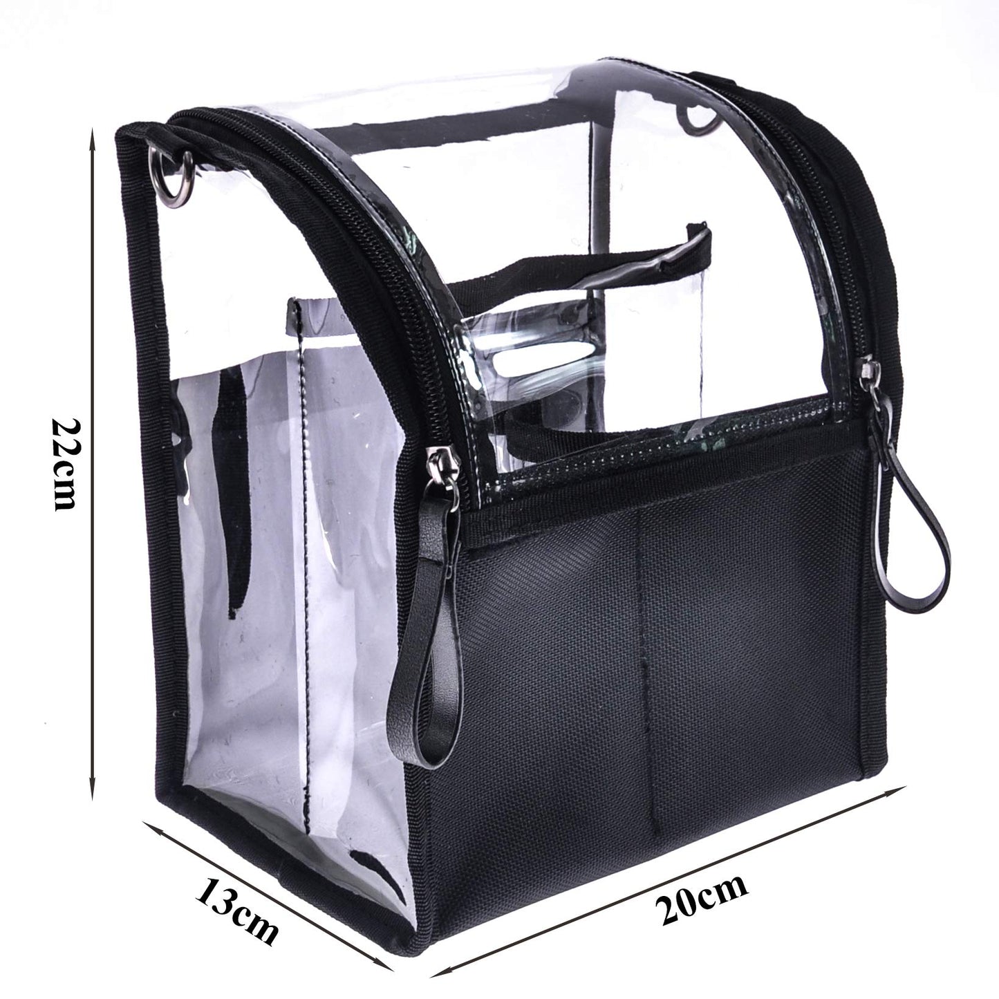 Jula Vance Trave Medium Makeup Brush Buddy Makeup Brush Holder Bag Cosmetic Kits Beauty Accessories Storage Organizer Bag with 4 Dividers & Shoulder Straps
