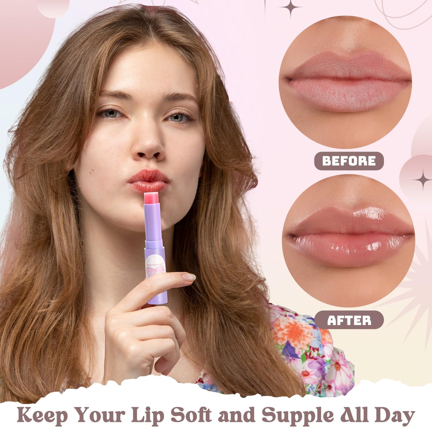 TSVATE Lip Balm Making Kit- Make Your Own Lip Balm for Adults with Shea Butter, Beeswax, Coconut Oil, Moisturizing DIY Lip Gloss Kit, Lip Care Set Christmas Gift for Girls & Women