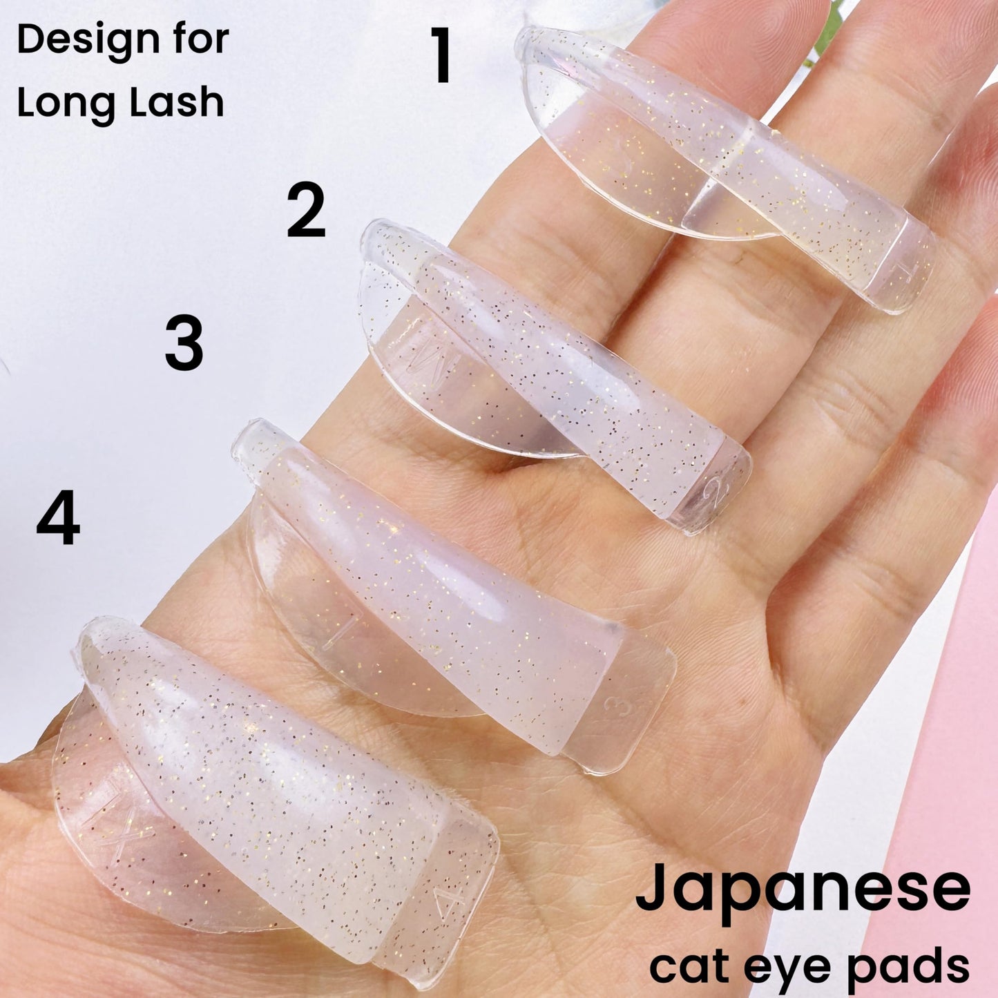 Lash Lift Shields C Curl 4 Size Lifting Pad Rapid Lifting Eyelash Shield Shiny Perm Rods Make Cat Eye Curl Flexible Pads Extreme Rod 100 Use Elastic Lami Perming Roller Big Pad For Long Eyelashes