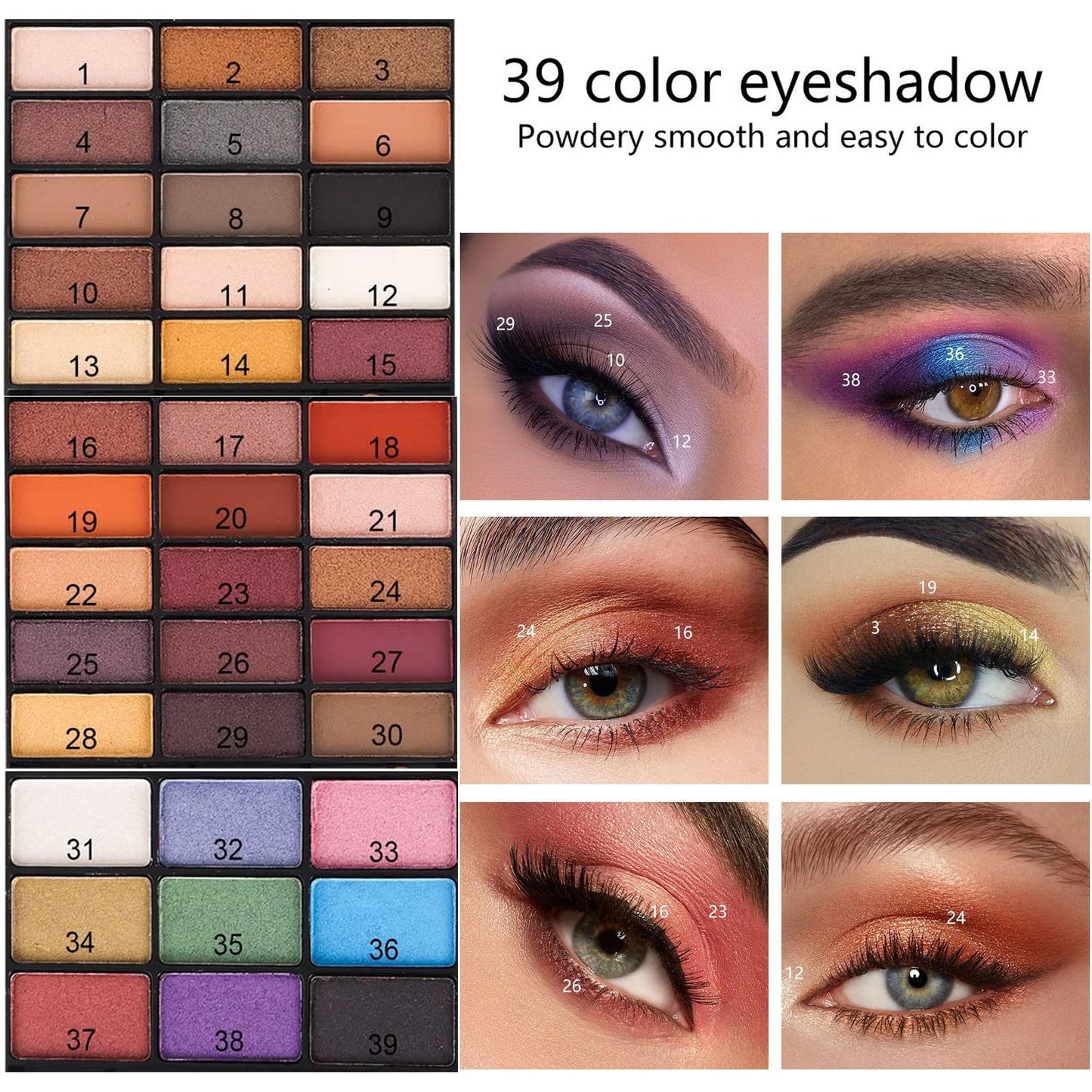 58 colors Professional Makeup Kit for Women, All In One Full Makeup Gift Set for Women Girls Beginner with Eye Shadow Blush, Lipstick, Compact Powder, Mascara, Eyeliner, Lip Liner, Eyebrow Pencil,