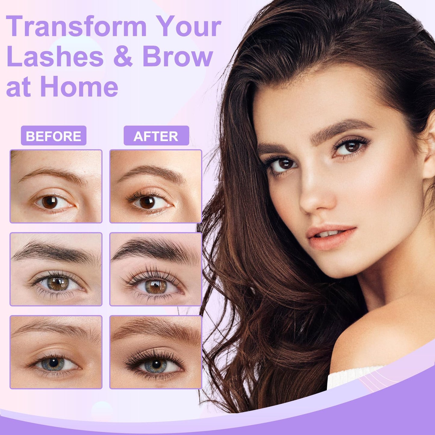 Tovokit Lash Lift Kit, Eyelash Perm Kit, Professional Eyelash Lift Kit and Black Eyebrows & Eyelashes Color Kit, Easy Lash Lift for Beginner at Home