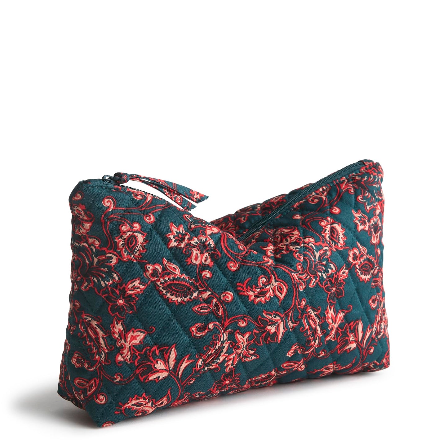 Vera Bradley Women's Premium Cotton Medium Pouch, Victorian Vines, One Size