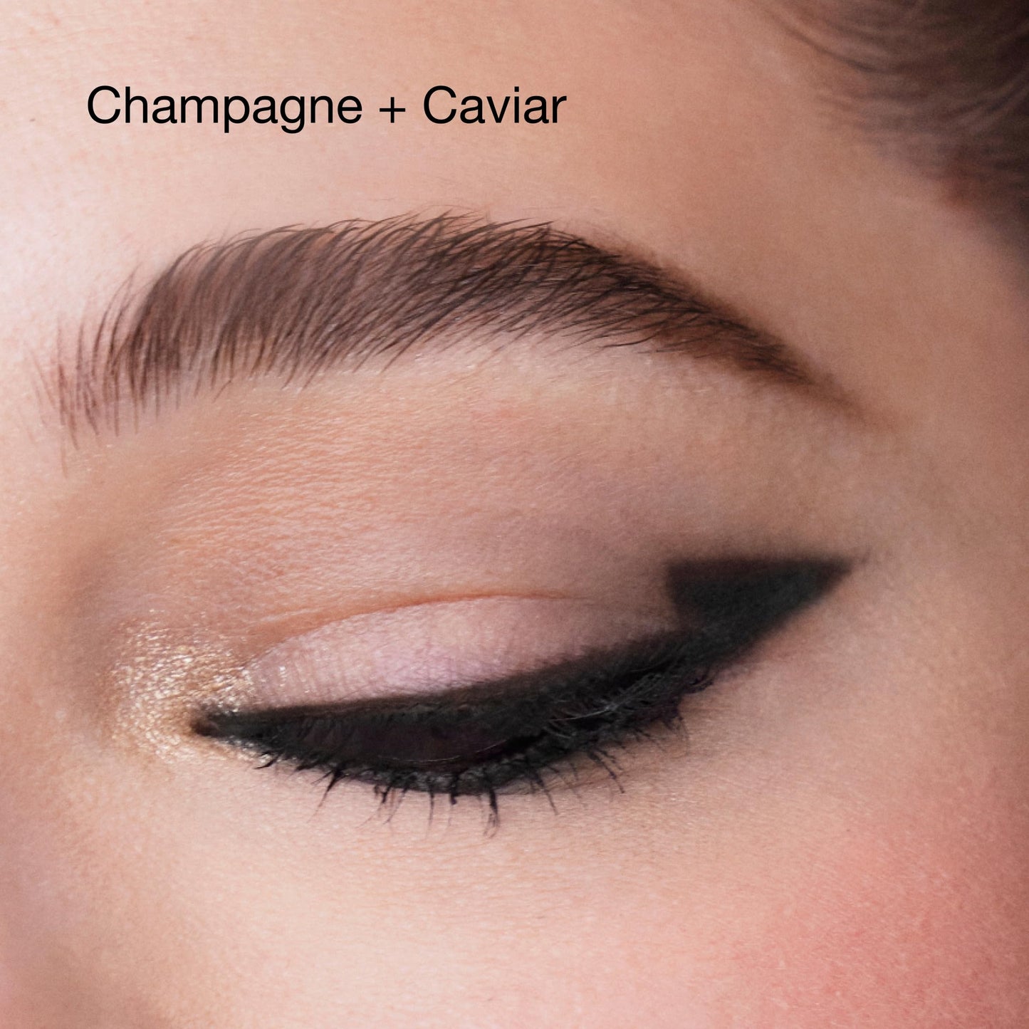 Clinique High Impact Shadow Play Shadow + Definer | Eyeliner + Eyeshadow | Crease Proof, Water Resistant + Safe For Sensitive Eyes, Champagne And Caviar, 1 Count