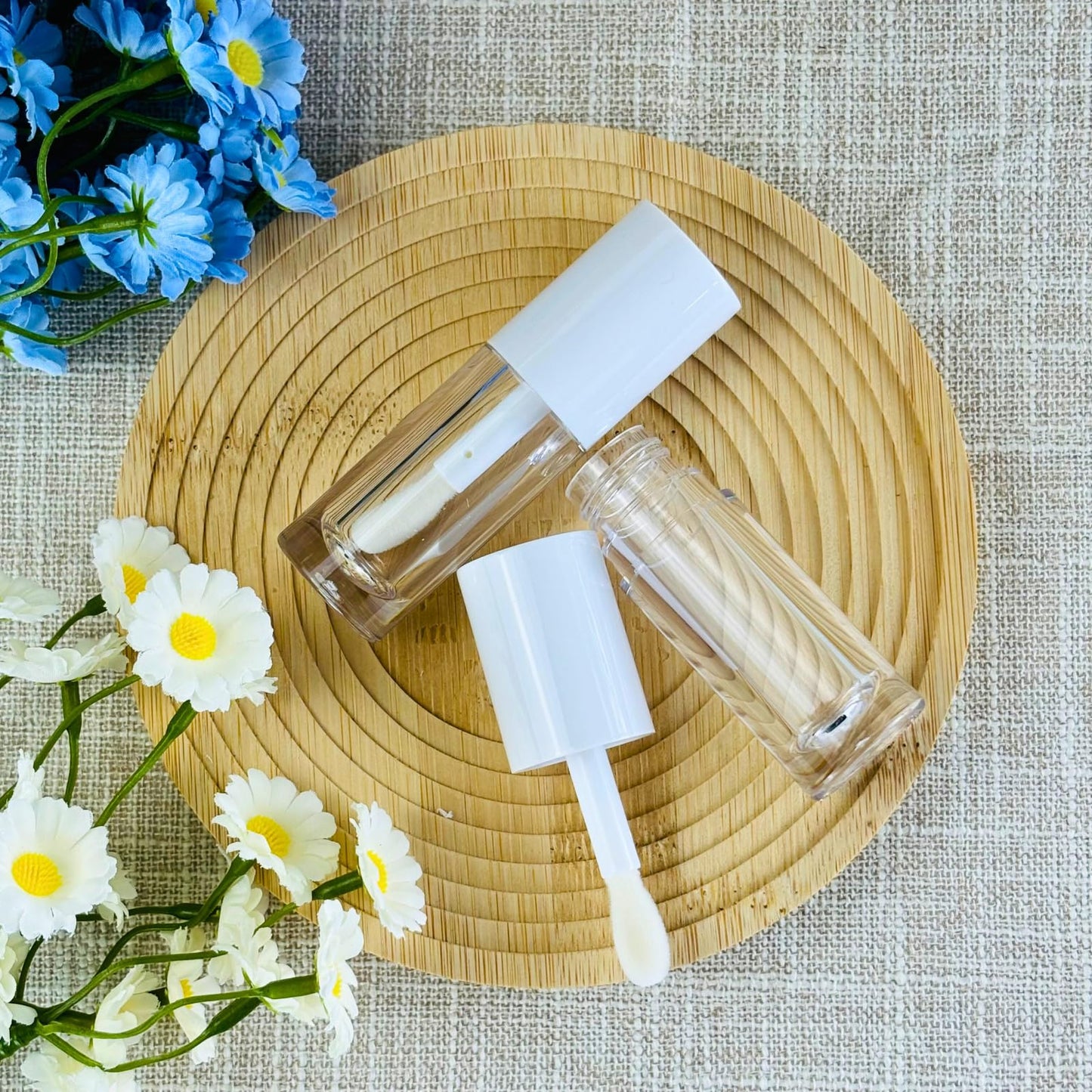 MOCIKE 10PCS Empty Lip Gloss Tubes, 6ml whiteContainers With Thick Wand for DIY Making