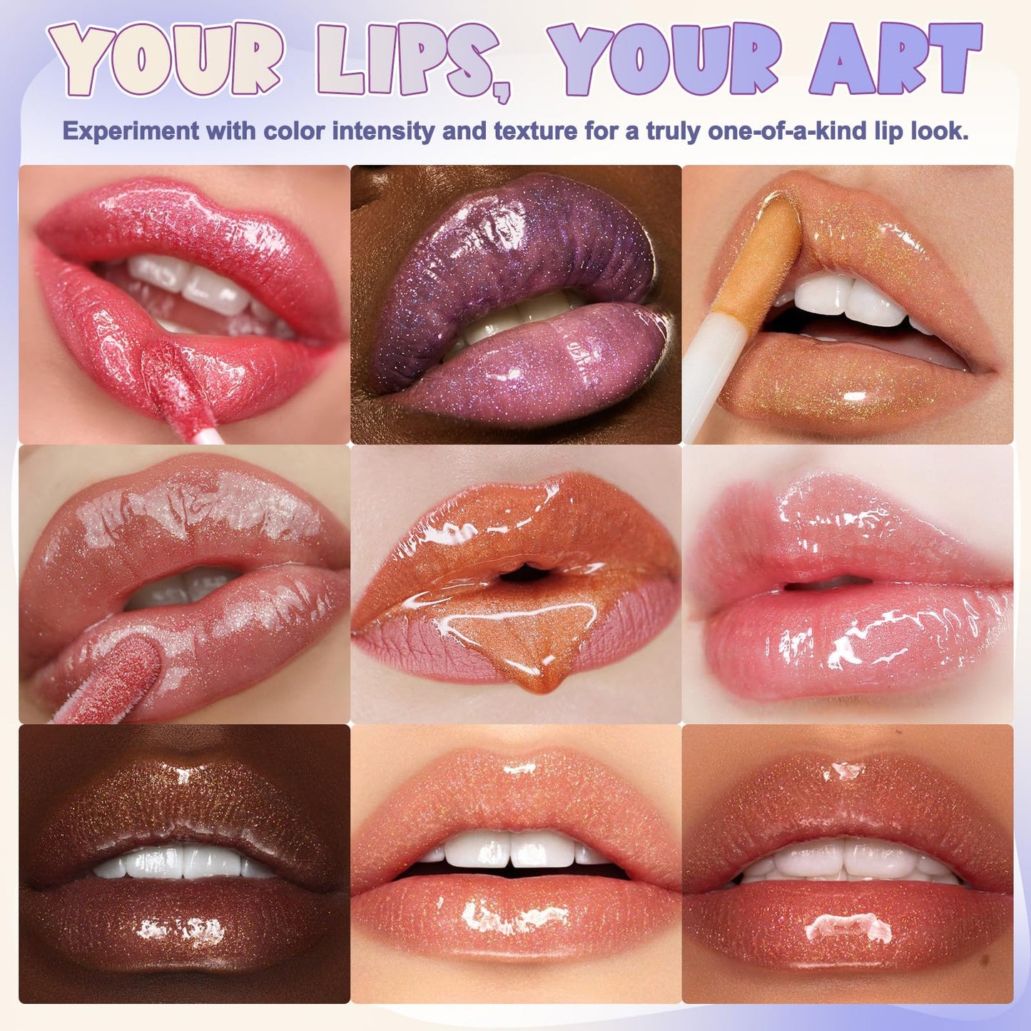 TSVATE Lip Gloss Making Kit, 58PCS DIY Lip Gloss Kit, Lipgloss Making Kit for Women, Beginner, Girls, Moisturizing Lipgloss Base Moist, Double-Ended Tubes, Jojoba Oil, Tween Girls Gift Trendy Stuff