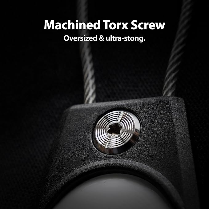 TagVault™ AirTag Security Cable (4 Pack) - The Secure AirTag Wire Cable Holder | Machined Torx Screw, Waterproof, Compact | Great for Luggage, Keys, Backpacks & More | Elevation Lab