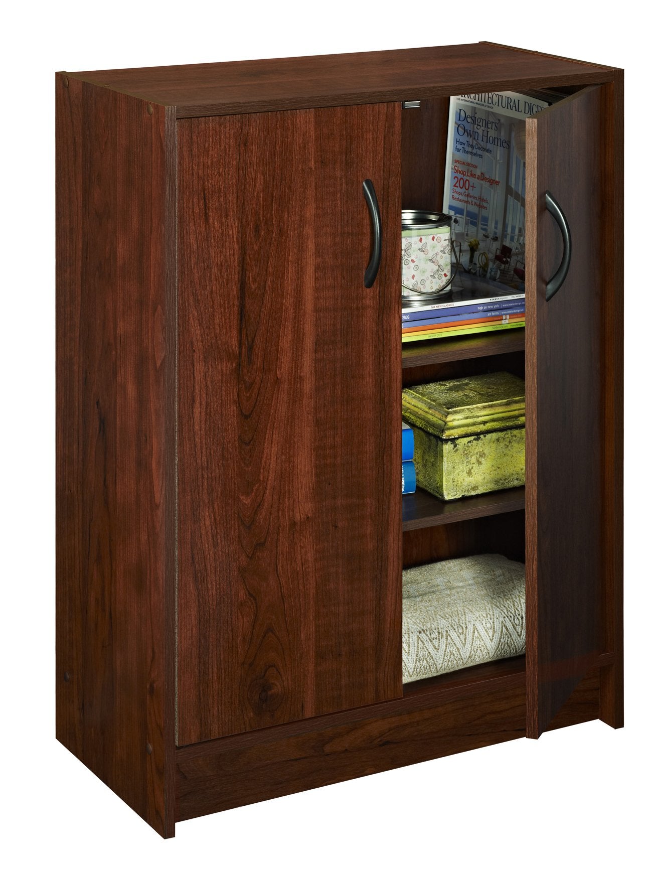 ClosetMaid 1307 Stackable 2-Door Organizer, Dark Cherry