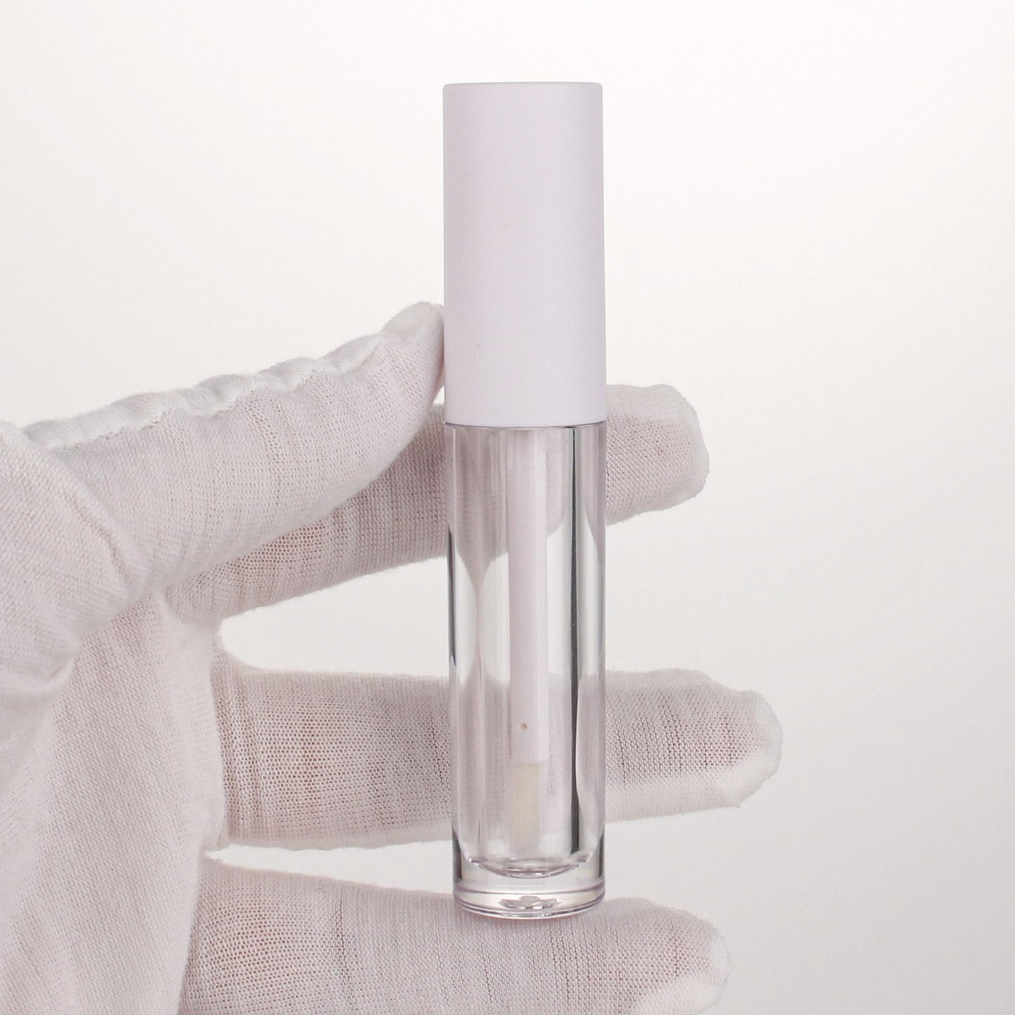 COSIDEA 26pcs 4ml Round empty lip gloss tubes bulk with wand white lipgloss bottle containers round