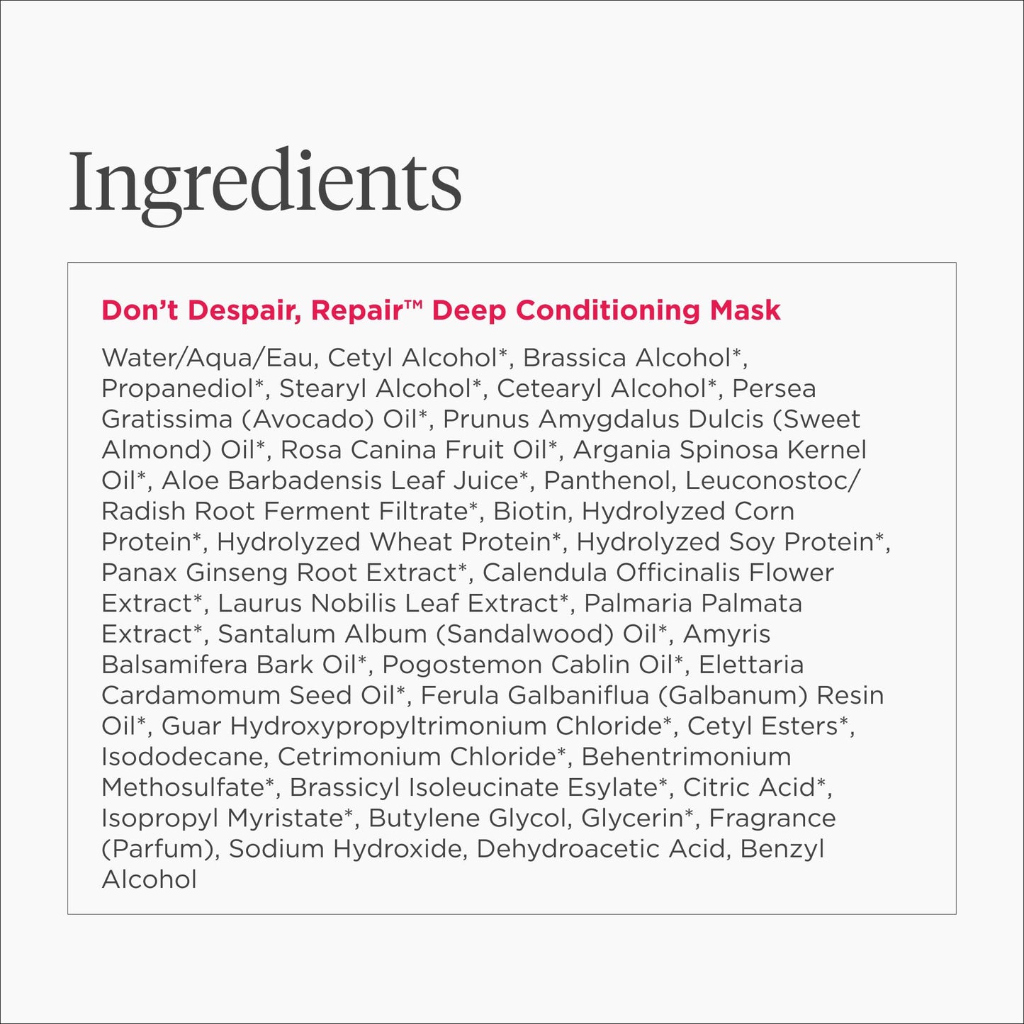 Briogeo Don't Despair, Repair! Deep Conditioning Mask | Protein + Moisture Balance Conditioner for Dry, Damaged, Color-Treated Strands | Vegan & Cruelty-Free | 2 oz