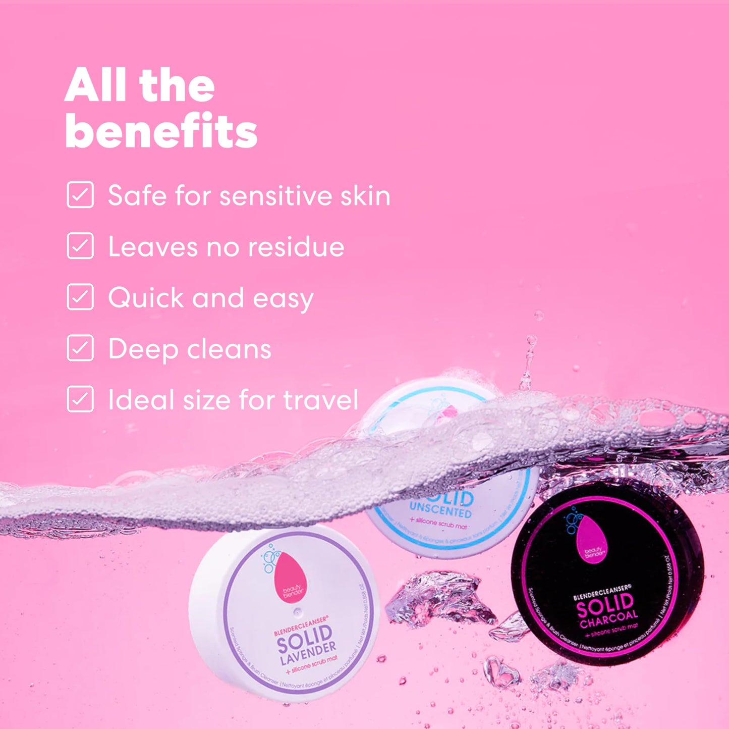 beautyblender Blendercleanser Solid Charcoal, 1oz