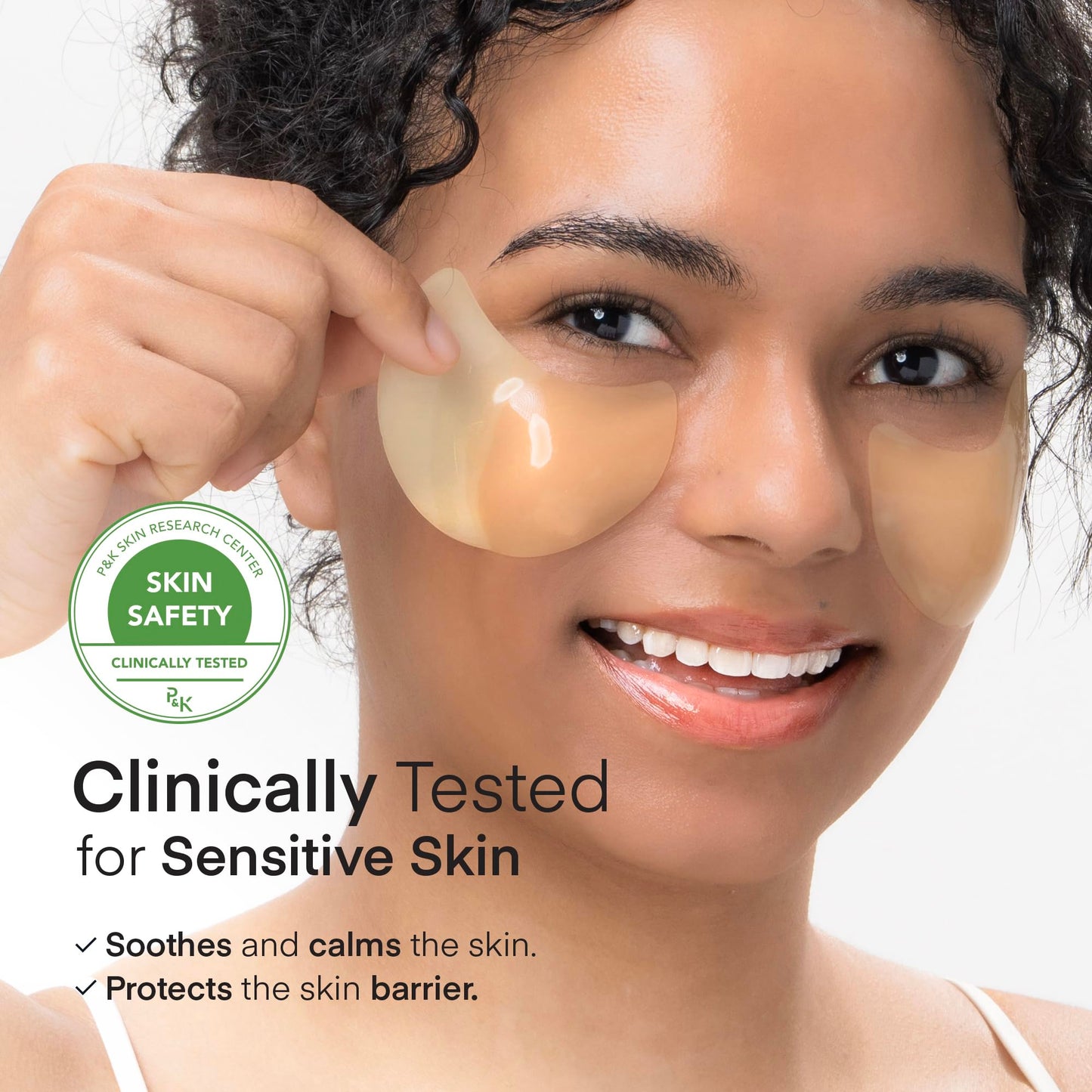 Terez & Honor Vitamin C Eye Patches - 60 Pcs Korean Brightening & Hydrating Under Eye Masks with Tranexamic Acid, Hyaluronic Acid - Dark Circles, Puffiness & Wrinkle Hydrogel Pads, Vegan, No Fragrance