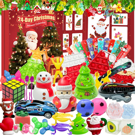 Fidget Advent Calendar 2026,Christmas Countdown Advent Calendars with 24 Days of Surprises Fidget Toys Bulk,Sensory Toy Stocking Stuffer Gifts Xmas Party Favors Surprise Gifts For Boys Girls