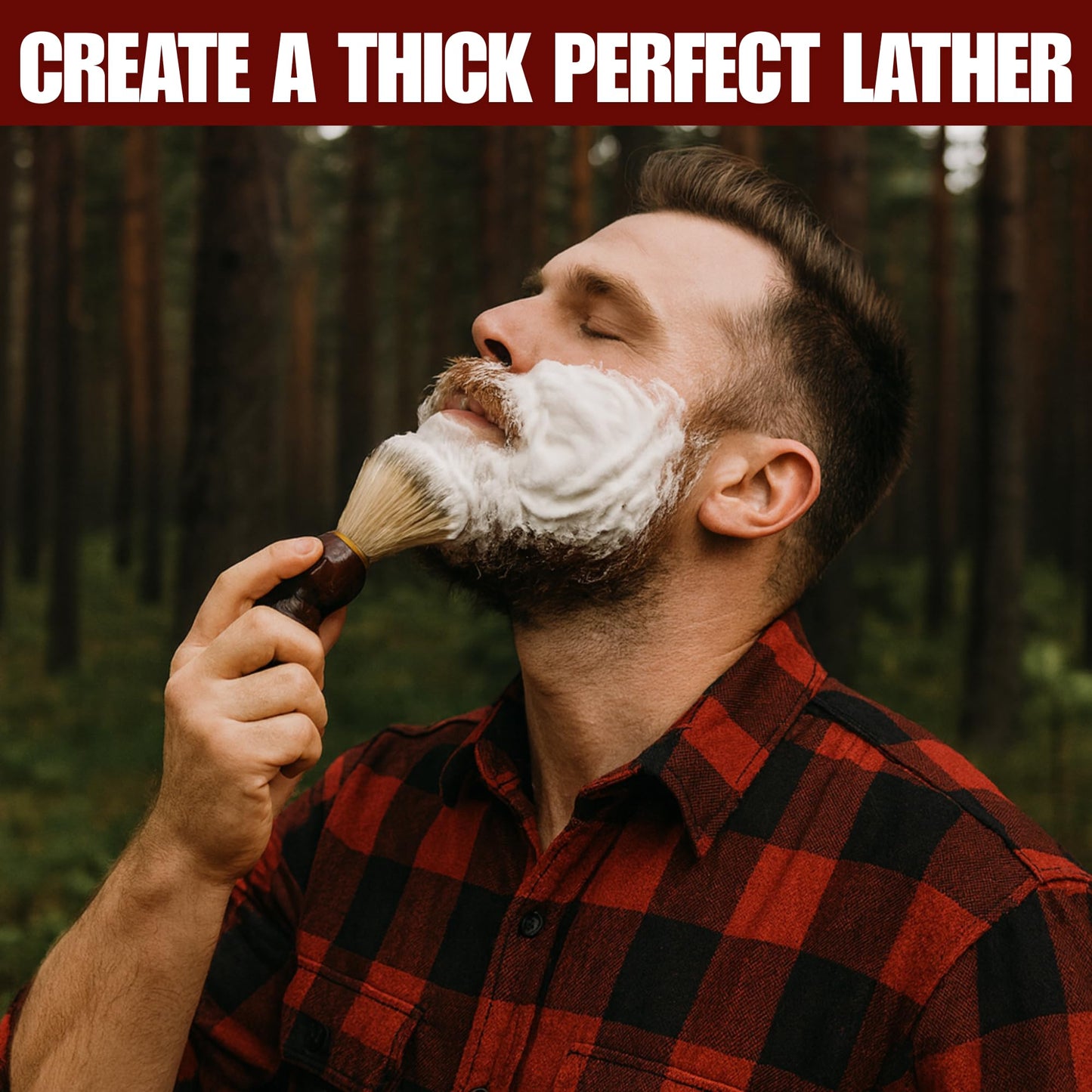 G.B.S GENTS Men's Classic Wooden Shaving Set
