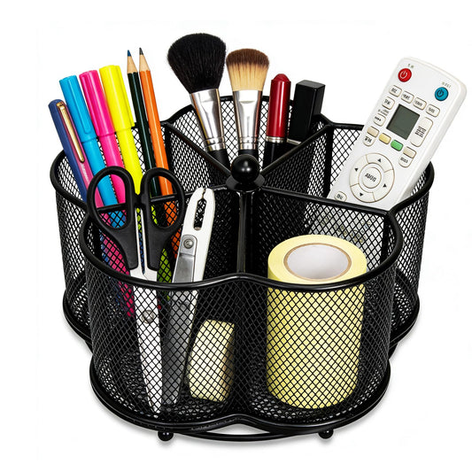 Obsoorth Pen Holder for Desk,360-Degree Rotating Pencil Organizer