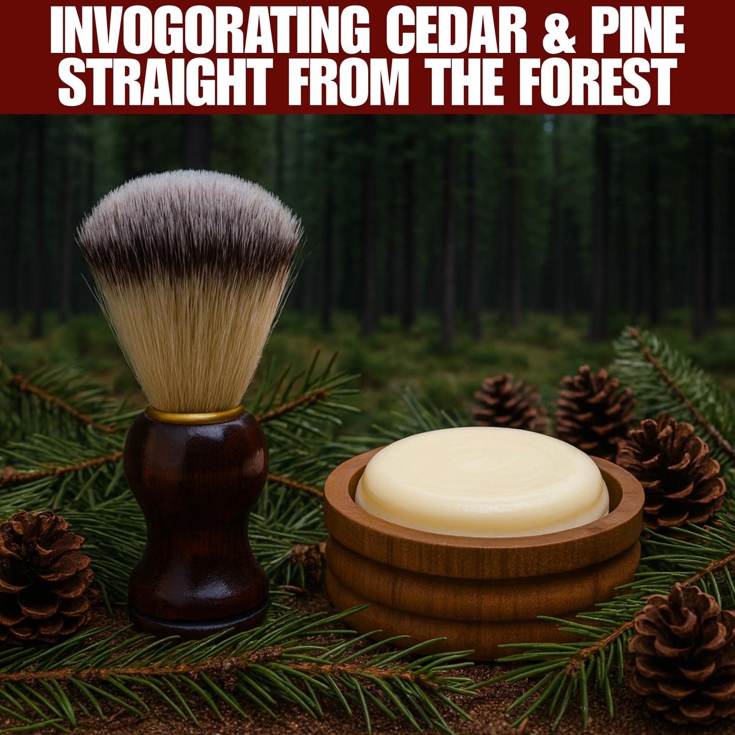 G.B.S GENTS Men's Classic Wooden Shaving Set