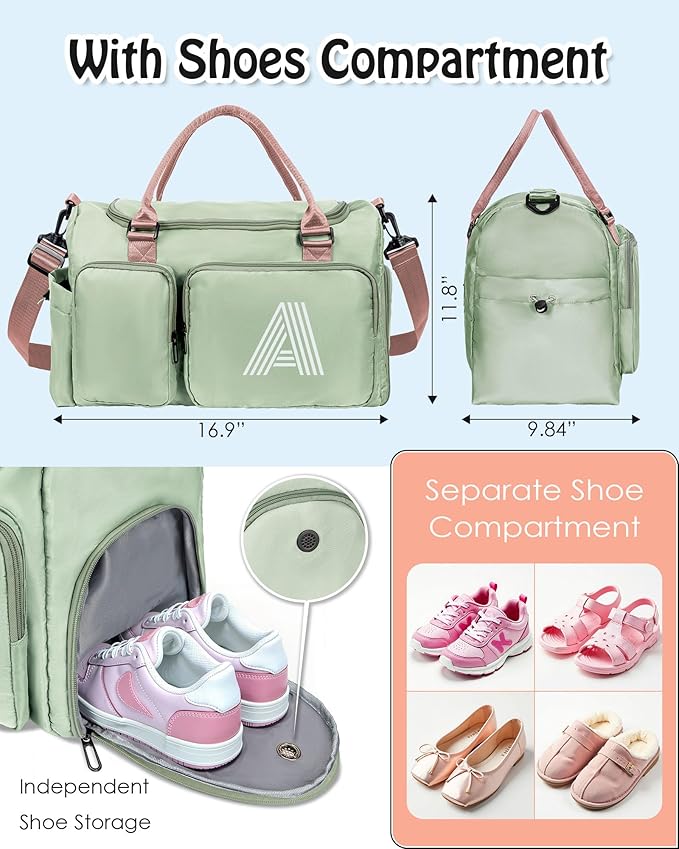 Travel Duffle Bag, Gym Bag, Duffel Bag,Personalized Weekender Bag, Friend Wedding Girlfriend Birthday Gifts for Women Gifts for Teens