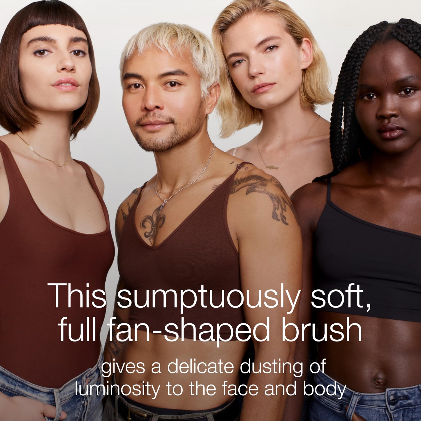 RMS Beauty Skin2Skin Face Makeup Brush - Vegan Synthetic Beauty Tools for Foundation, Concealer and Blush Application