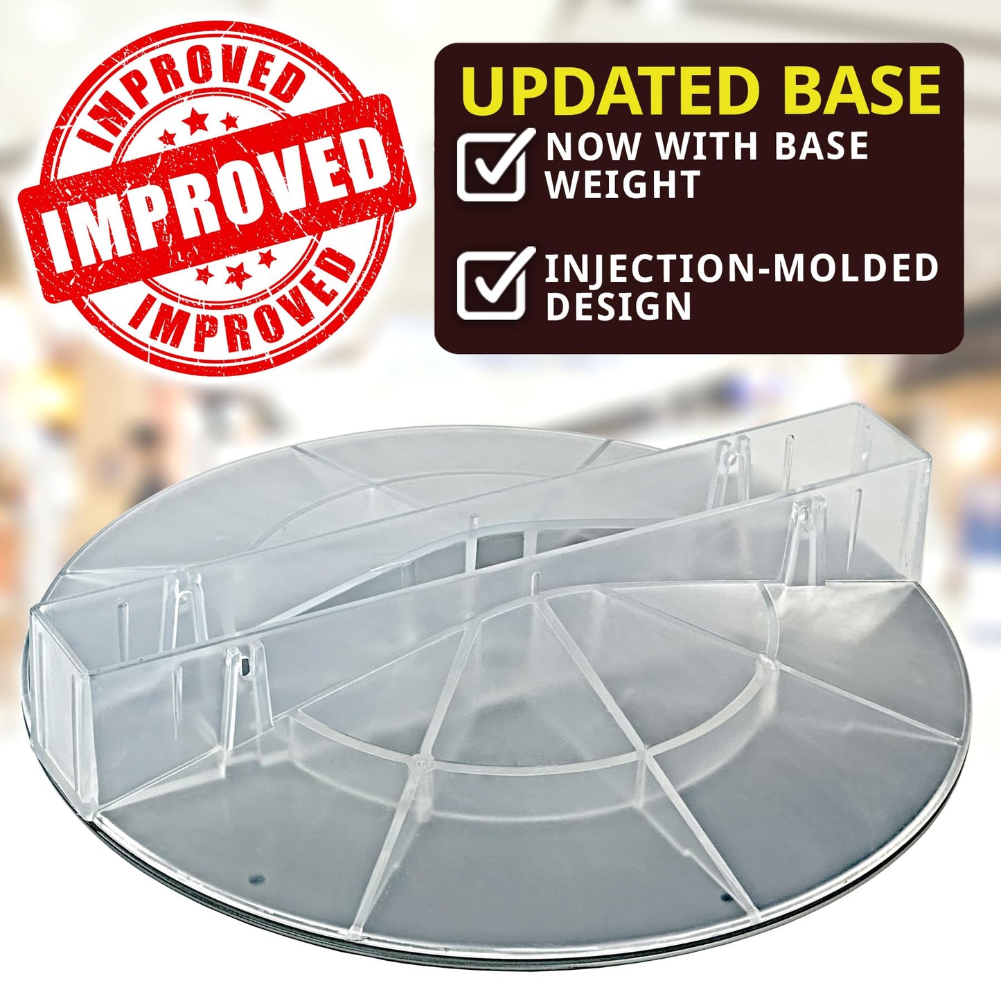 Azar Displays 700440-BLK, TWO-SIDED PEGBOARD FLOOR DISPLAY NON- REVOLVING ROUND STUDIO BASE. PANEL SIZE: 16" W X 60" H, Black