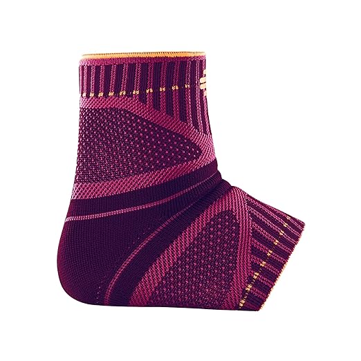 Bauerfeind Sports Ankle Support Dynamic - Ankle Compression Sleeve for Freedom of Movement - 3D AirKnit Fabric for Breathability - Premium Quality & Washable (XXL, Pink)