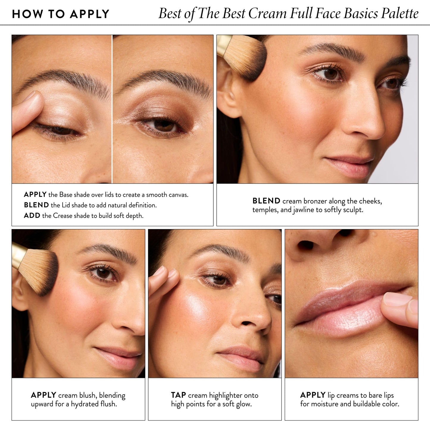 LAURA GELLER NEW YORK The Best of the Best Cream Full Face Palette | All-in-One Cream Face, Eye & Lip Palette | Blendable, Hydrating Makeup Made for Mature Skin