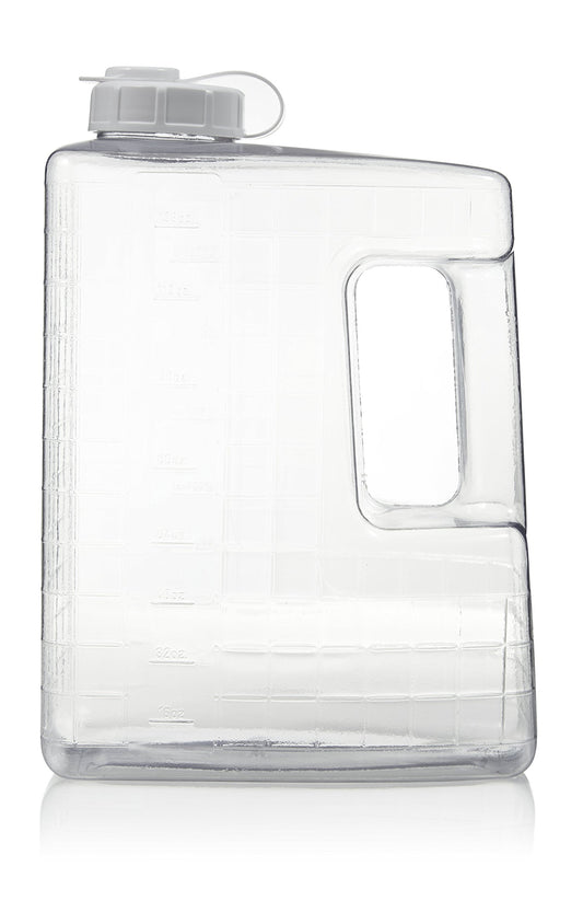 Arrow 1 Gallon Jug for Cold Drinks - Clear View Plastic Refrigerator Bottle with Cap & Easy-Pour Spout - Graduated Markings - Ideal for Water, Iced Tea, Juice & Milk - BPA Free - Made in USA