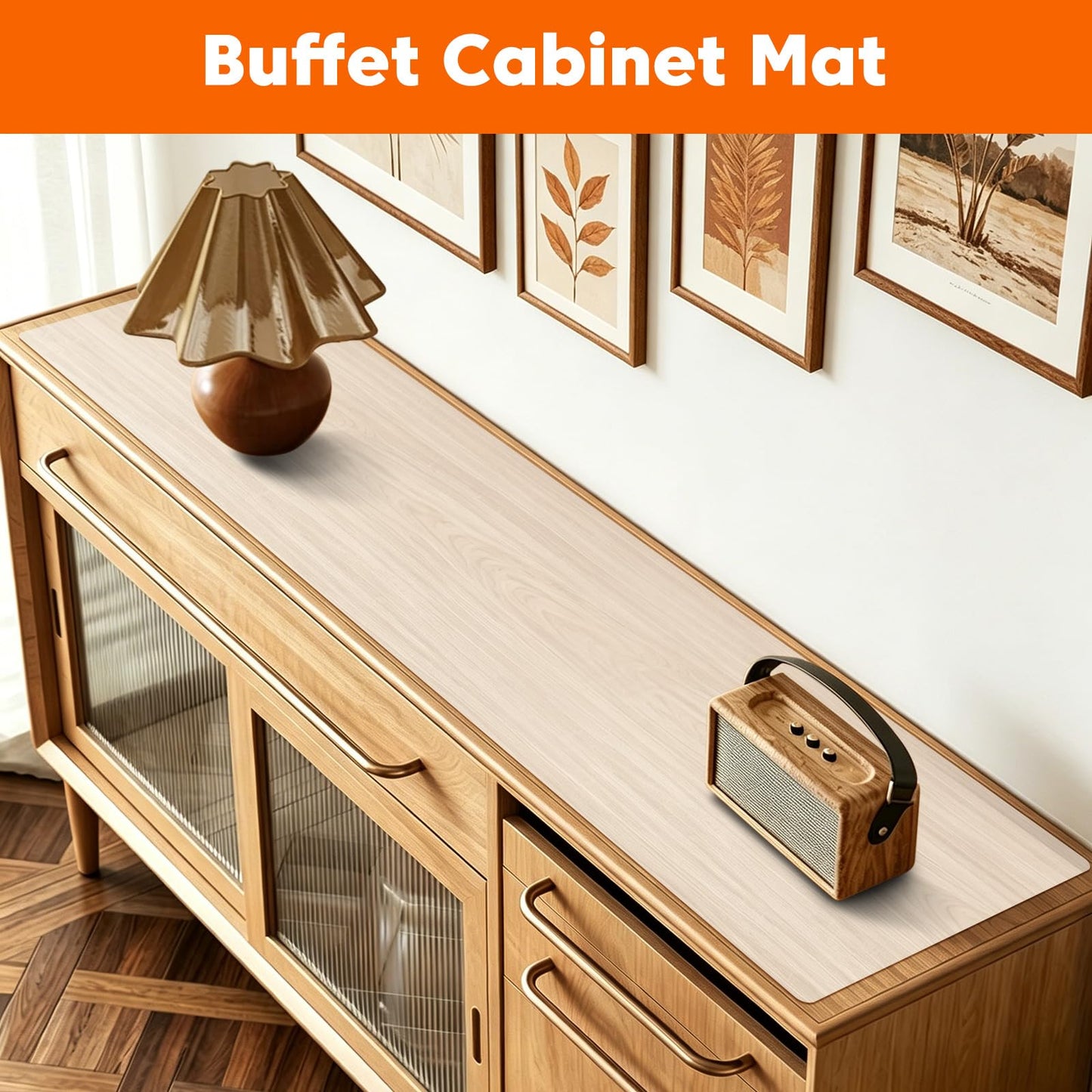 Large Silicone Mat for Kitchen Counter, 20" x 80" Cuttable Heat Resistant Mats for Countertop, Suitable for Dining Tables, Desks, Buffet Cabinet, etc. Skin-Friendly Material, Translucent