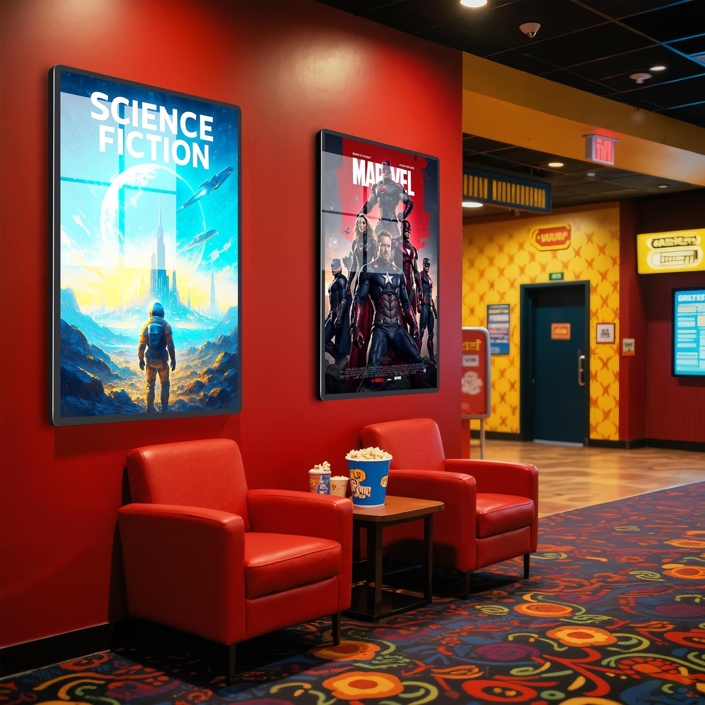 Cjgyz LED Light Box Frame | 16x24 Cinema Light Box for Posters & Wall Art | Lighted Digital Signage Display & Advertising Sign