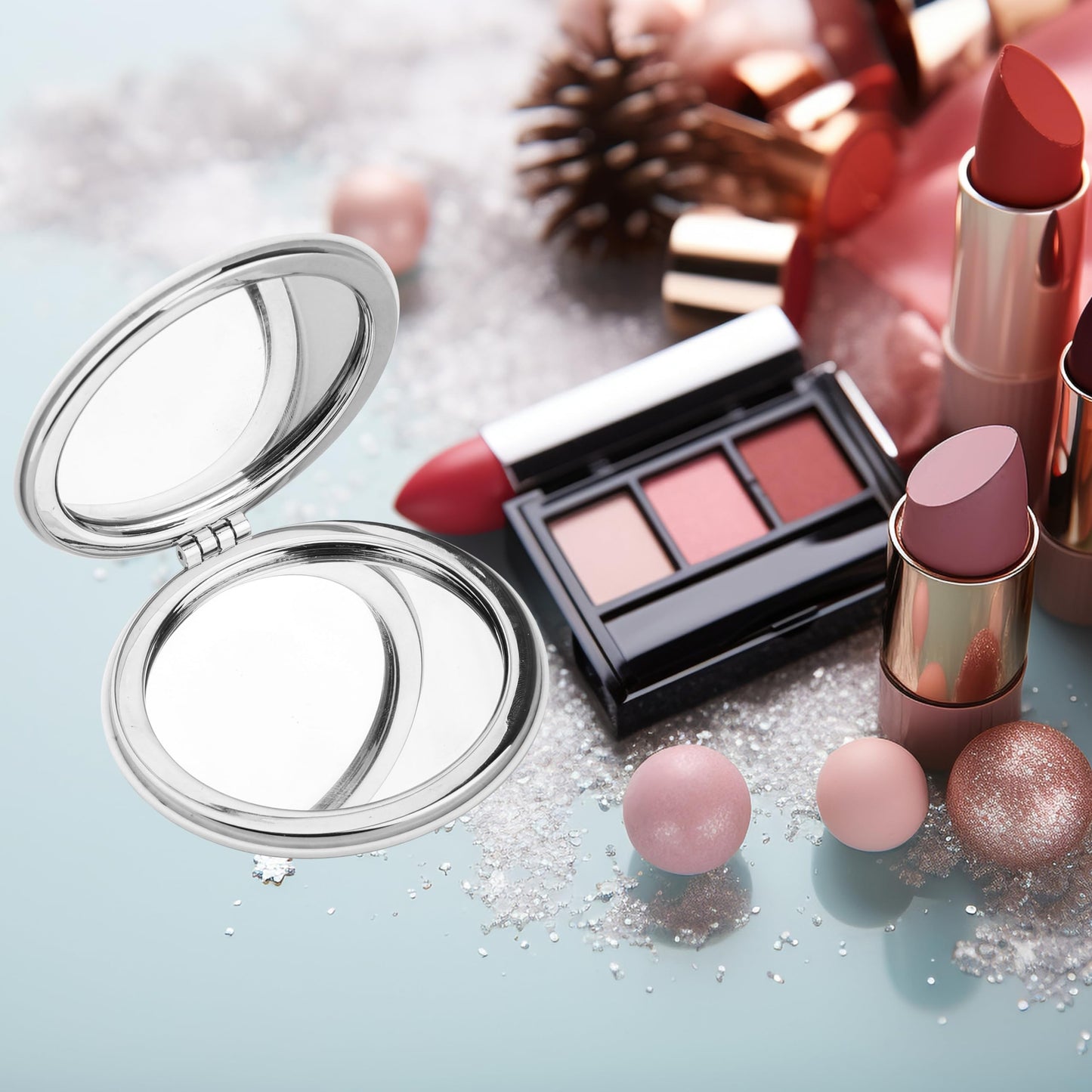 Zuo Bao K-POP Music Travel Makeup Mirror Kpop Song Lover Mirror South Korea Star Team Fans Gift (EN)