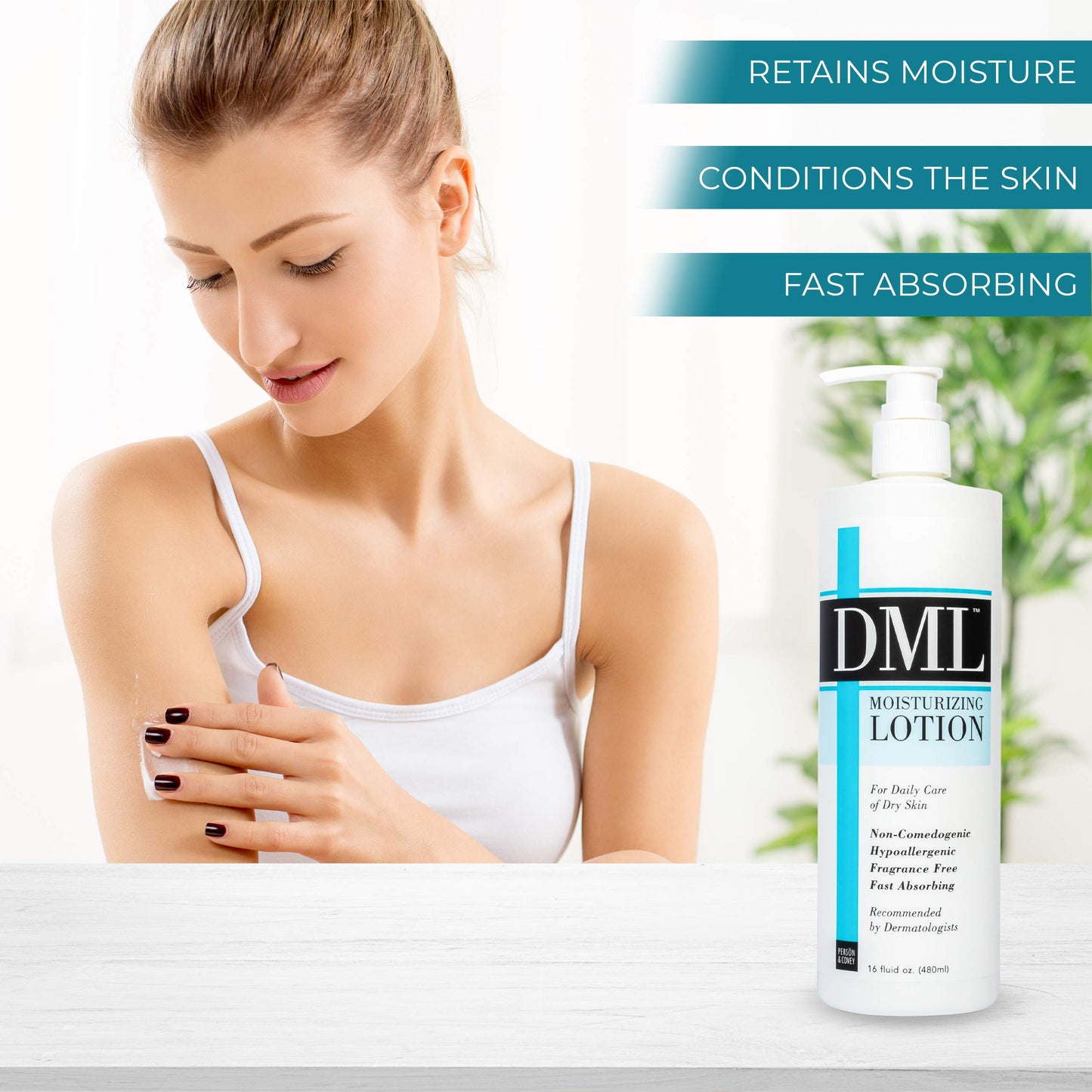 DML Moisturizing Lotion – 16 Oz, Daily Hydration for Sensitive Skin