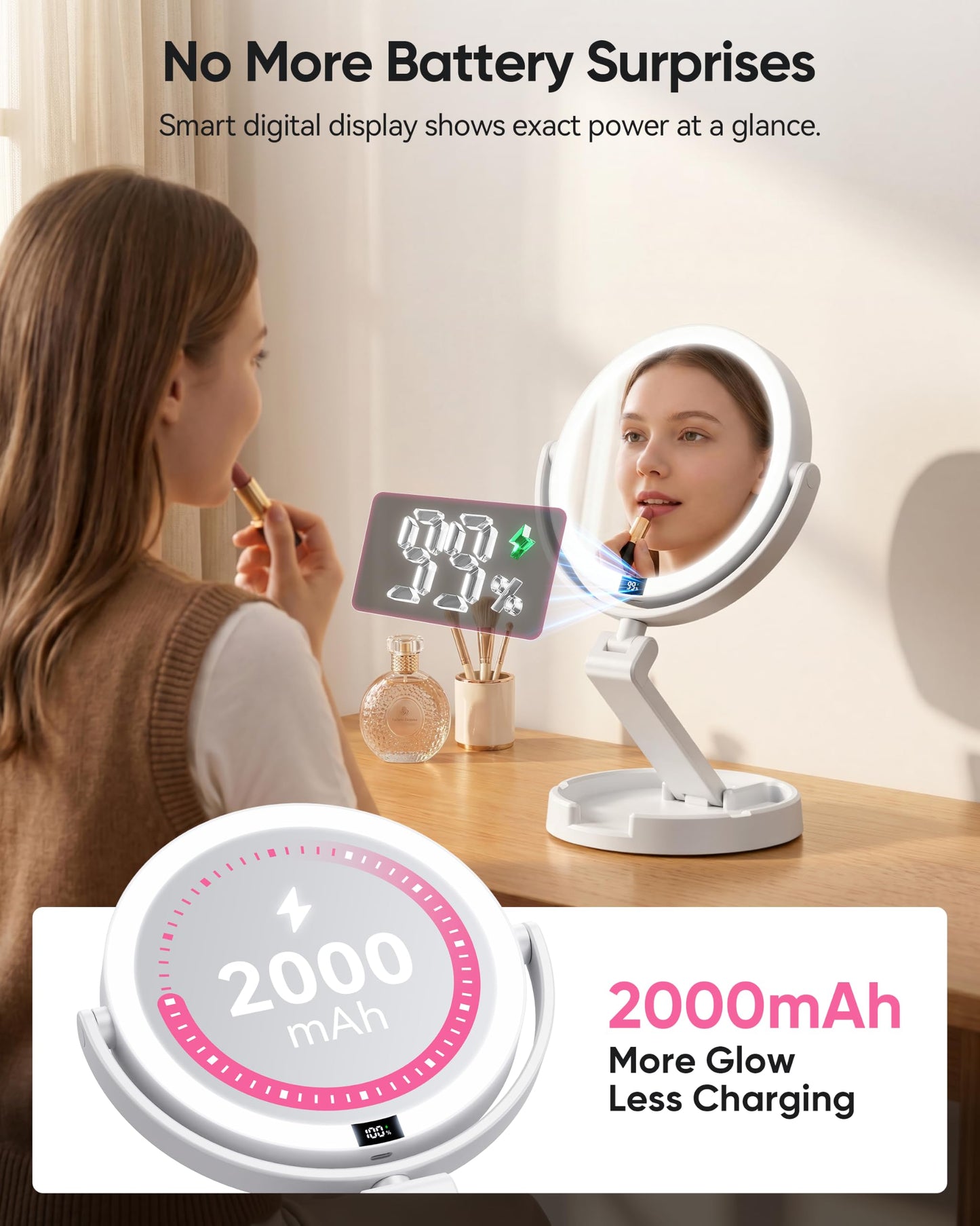 eeuuty Makeup Mirror with Lights 2026 New
