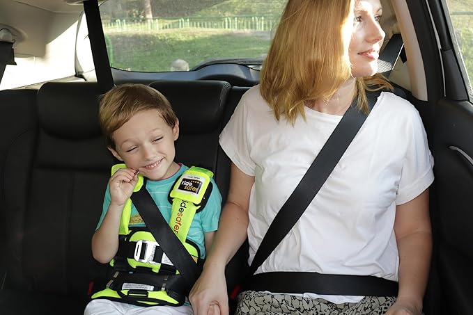 RideSafer - Large Yellow, Lightweight, Compact, Portable Car Seat - Perfect for Travel and Everyday Child Safety