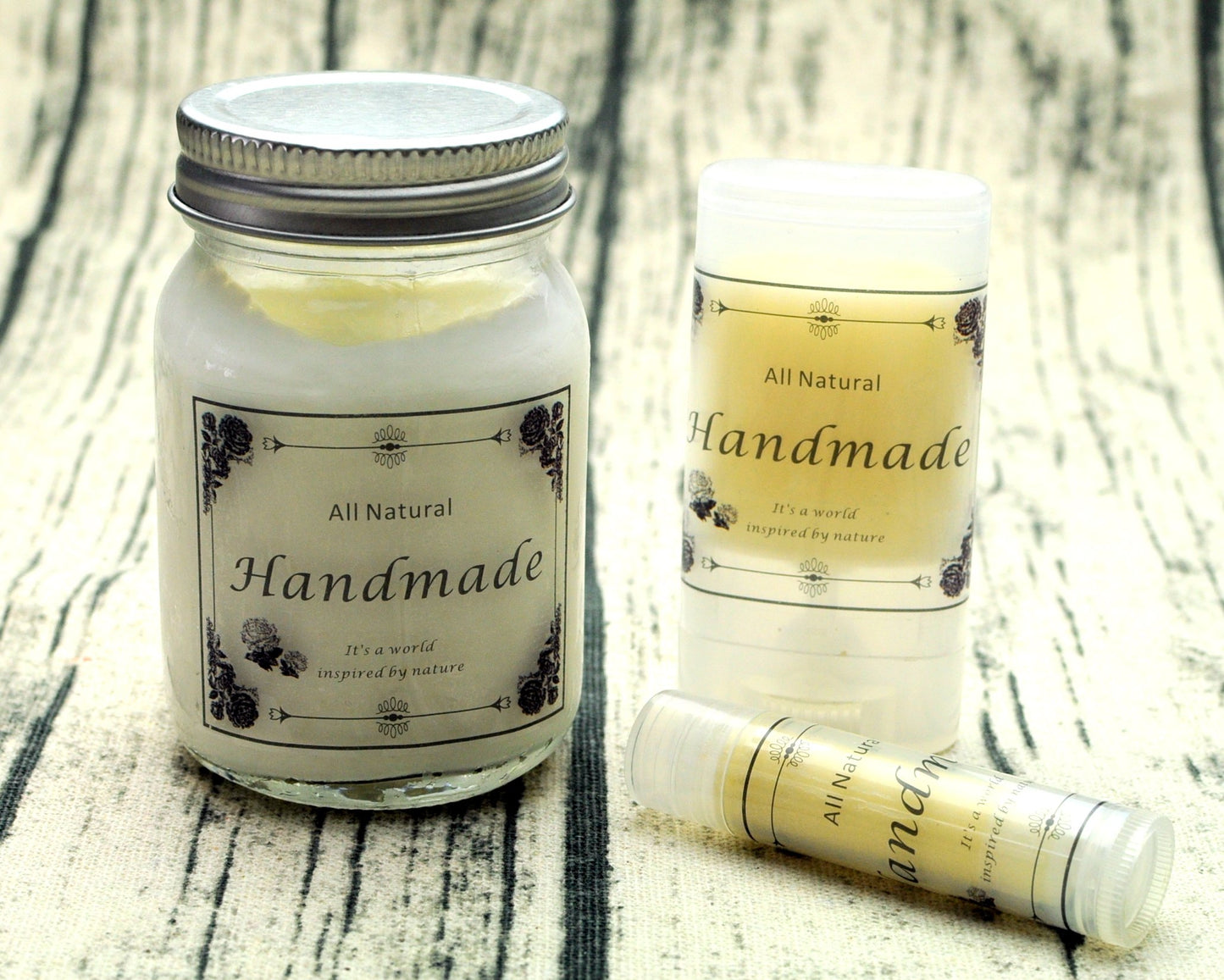 ZZYBIA Handmade Clear Adhesive Labels Sticker for All DIY Products Containers Tubes 50pcs