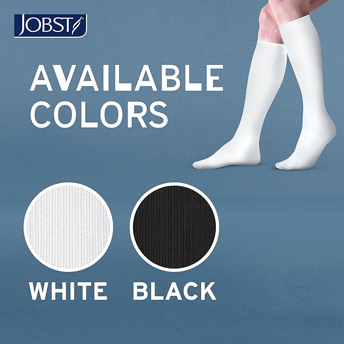 JOBST ACTIVA Athletic 15-20 mmHg Compression Socks Knee High, Closed Toe