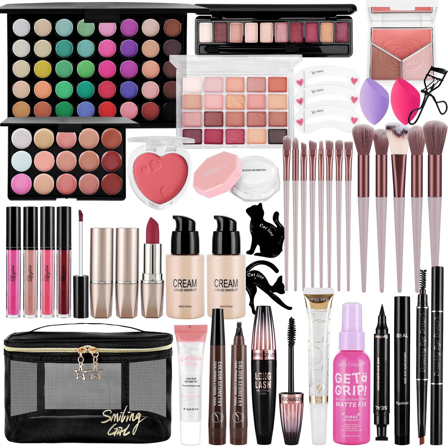 Makeup Kit for Women Full Kit Include Foundation Eyeshadow Palette Makeup Brushes Makeup Sets for Teens Girls, All In One Makeup Gift Set for Women and Beginner, Thank You Gifts, Graduation Gifts