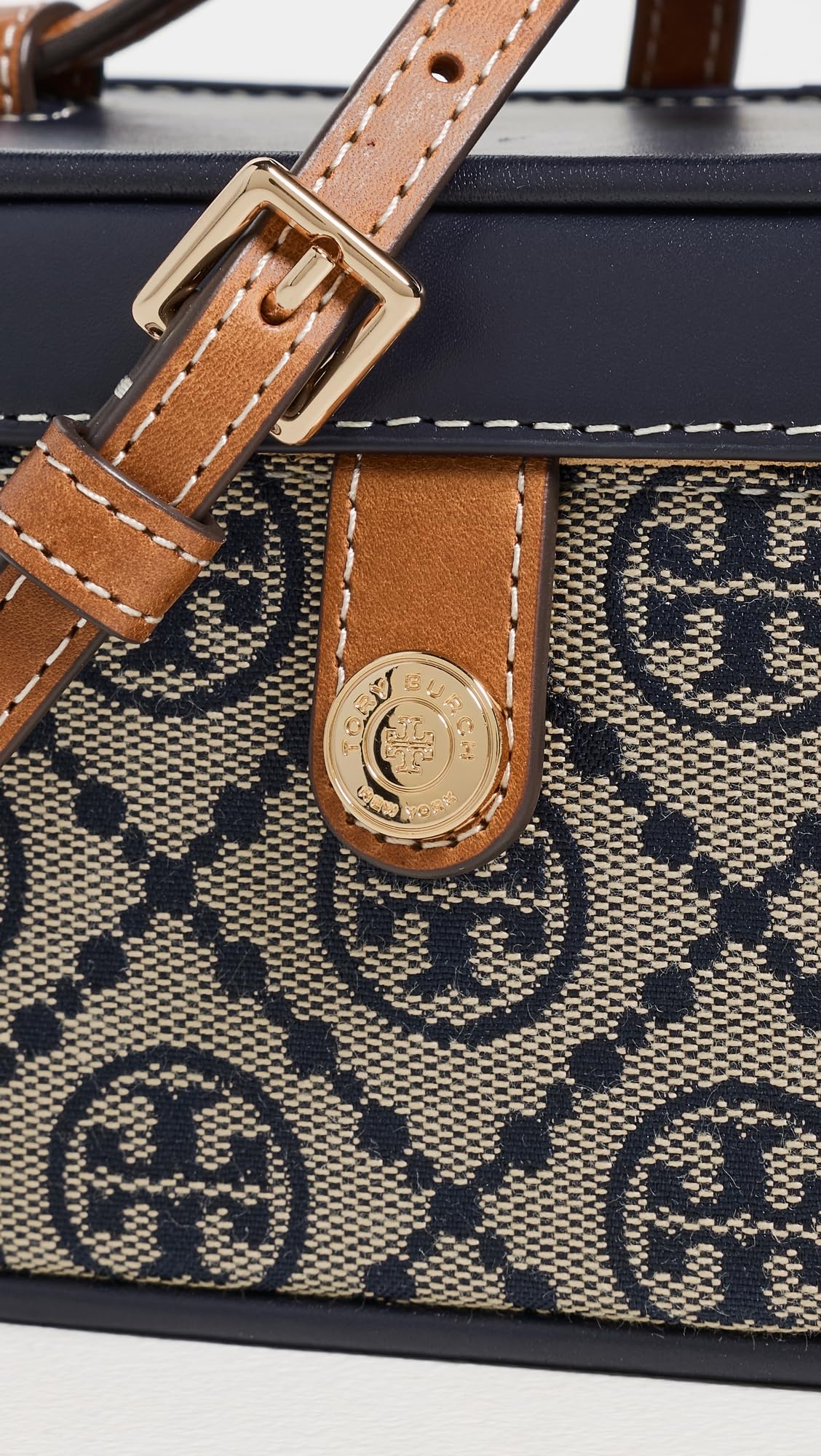 Tory Burch Women's T Monogram Vanity Case, Tory Navy, One Size
