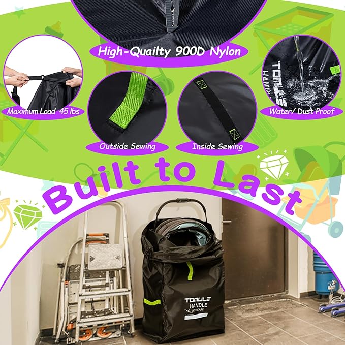 TOMULE Waterproof Gate Check Stroller Bag for Airplane Travel - XL Size, Padded for Double Stroller - Fits All - (Black)