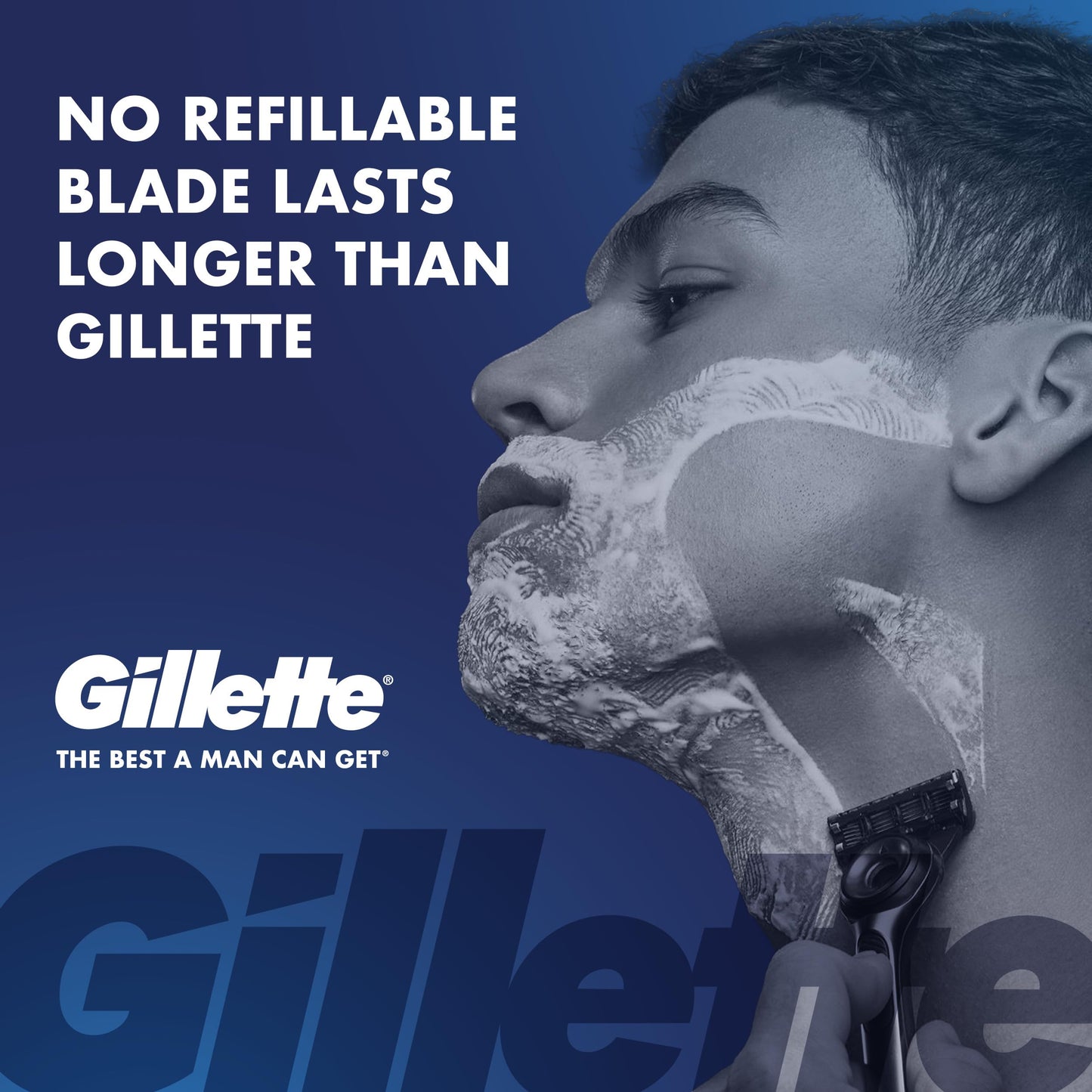 Gillette Labs Razor for Men, 1 Handle, 4 Blade Refills, Magnetic Stand