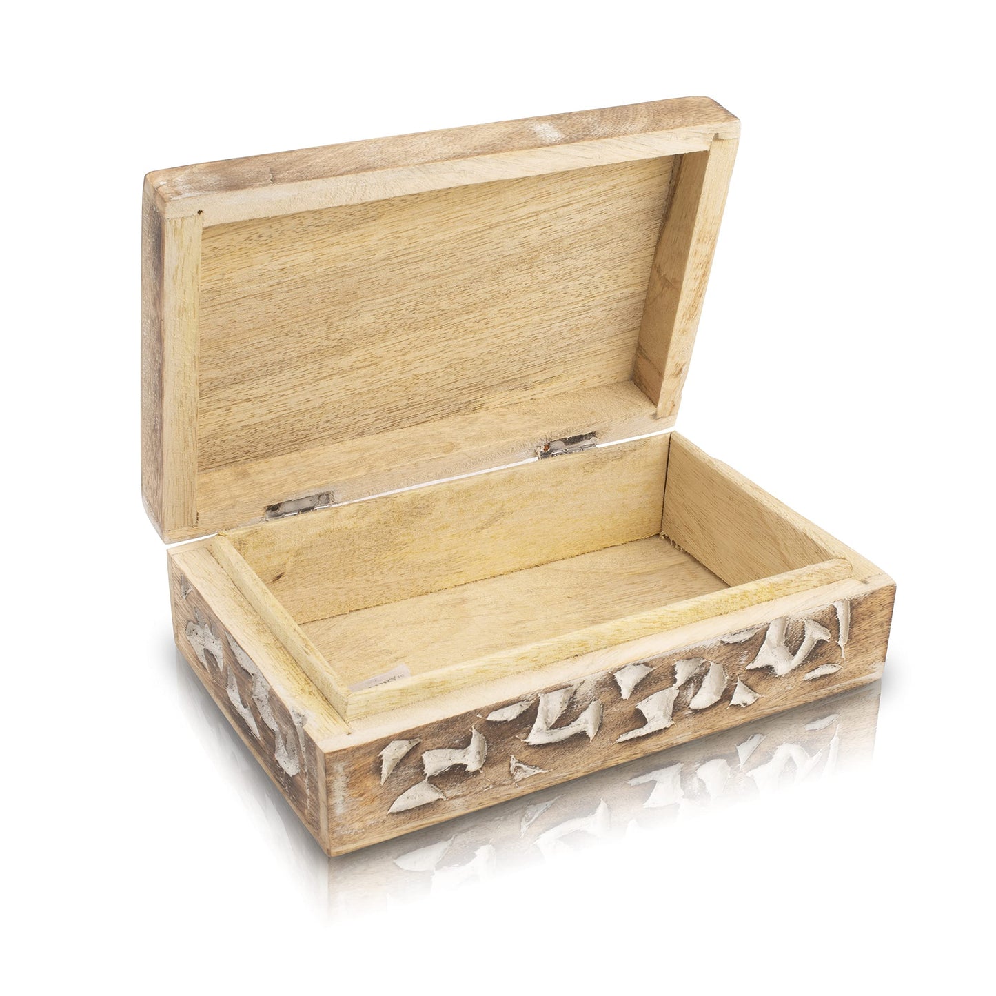 Great Birthday Gifts Handmade Decorative Wooden Jewelry Box Tree Of Life Carving Jewelry Organizer Keepsake Box Treasure Chest Trinket Holder Watch Box Storage Lock Box Housewarming Gift