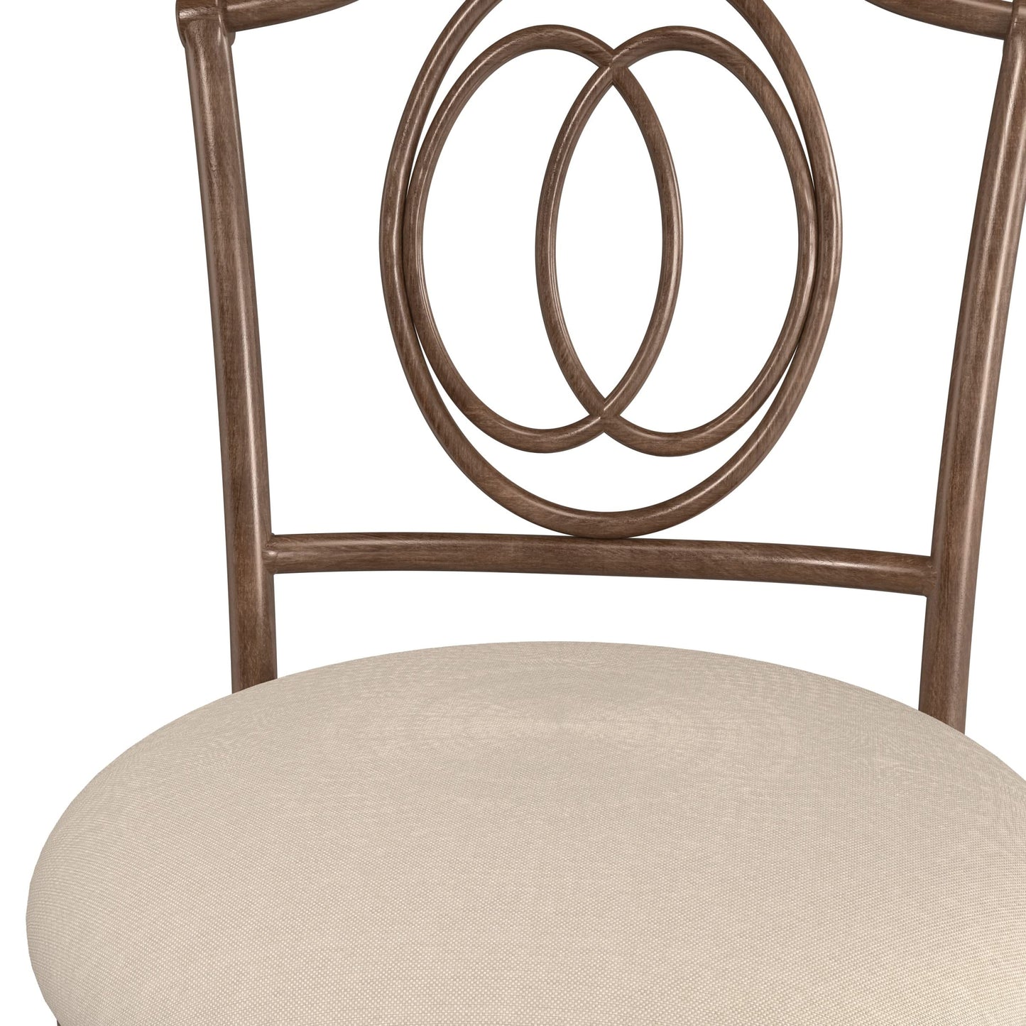 Hillsdale Emerson Metal Vanity Stool, Golden Bronze