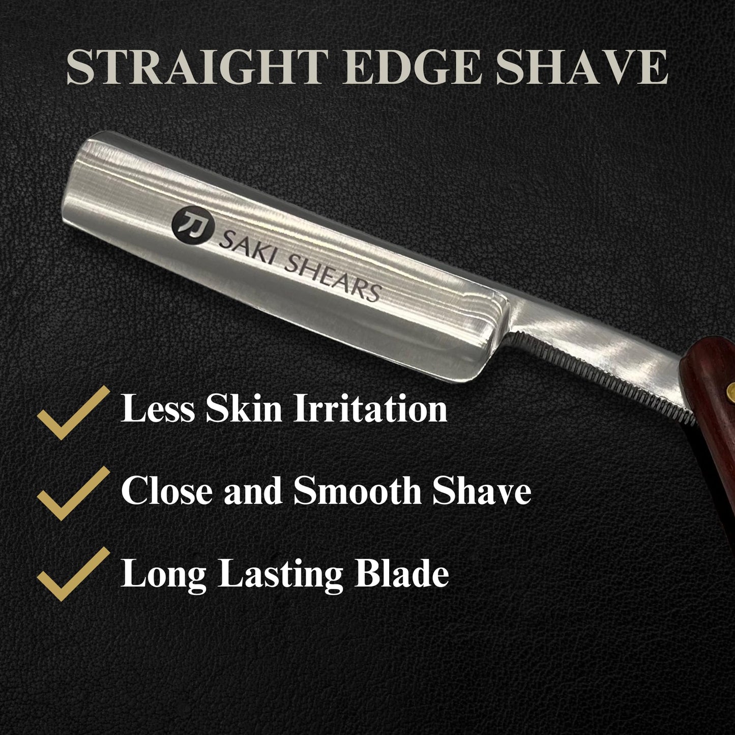 Saki Shears Professional Straight Razor for Men - Barber Shaving Razor (Kiru)