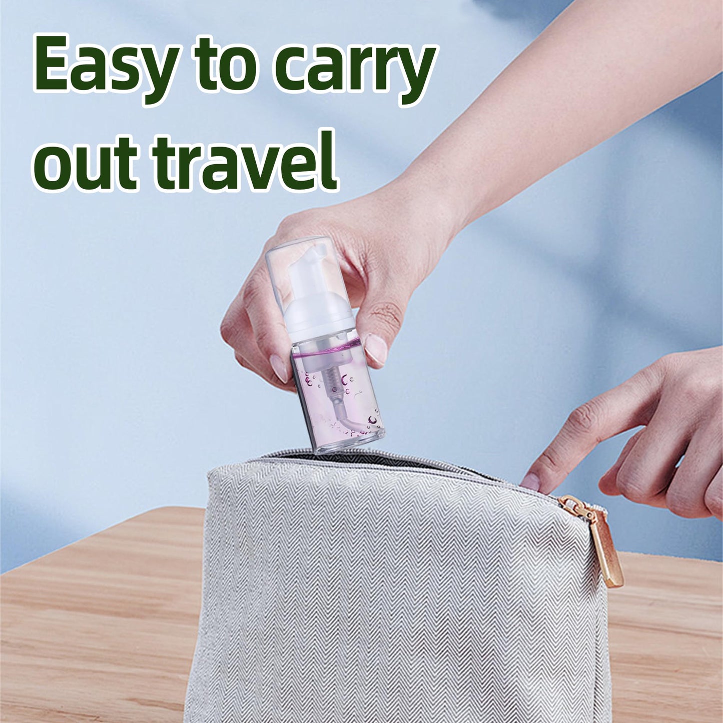 24 Pcs Foam Pump Bottle 1 oz Small Size Mousse Foam Soap Dispenser,Clear Plastic Empty Refillable Foam Bottle,Mini Foam Pump Bottle for Face Wash Shampoo Skin Care（30 ml）