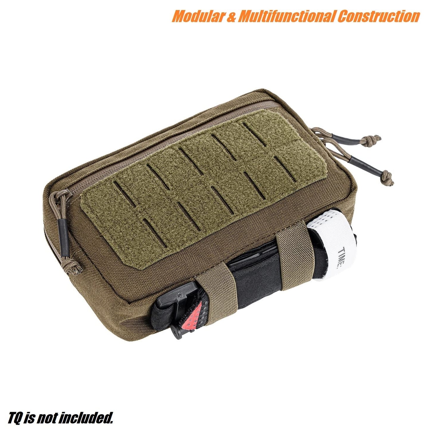 Dotacty Mini Modular Admin Pouch Tactical MOLLE Utility Tool Pouch for Chest Rig Duty Vest Battle Belt Backpack Accessory Small Dangler Bag EDC Gear Carrier IFAK Medical Kit Organizer RG