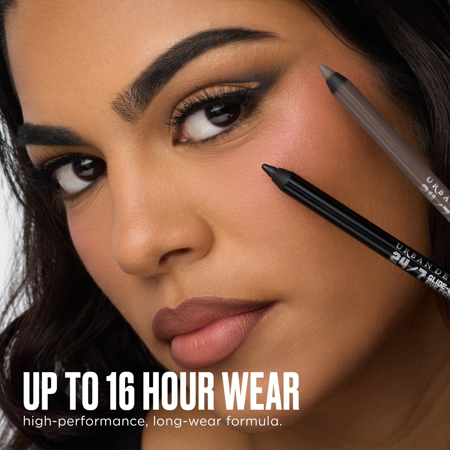 URBAN DECAY 24/7 Glide-On Waterproof Eyeliner Pencil - Smudge-Proof, Long-Lasting, Transfer-Proof, Up to 16HR Wear, Smooth No-Tug Formula, Yeyo (Metallic White) - 0.04 oz