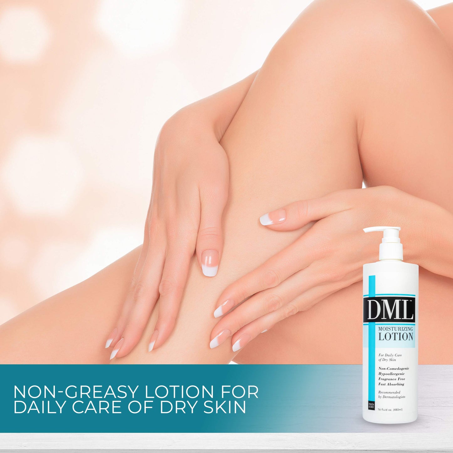DML Moisturizing Lotion – 16 Oz, Daily Hydration for Sensitive Skin