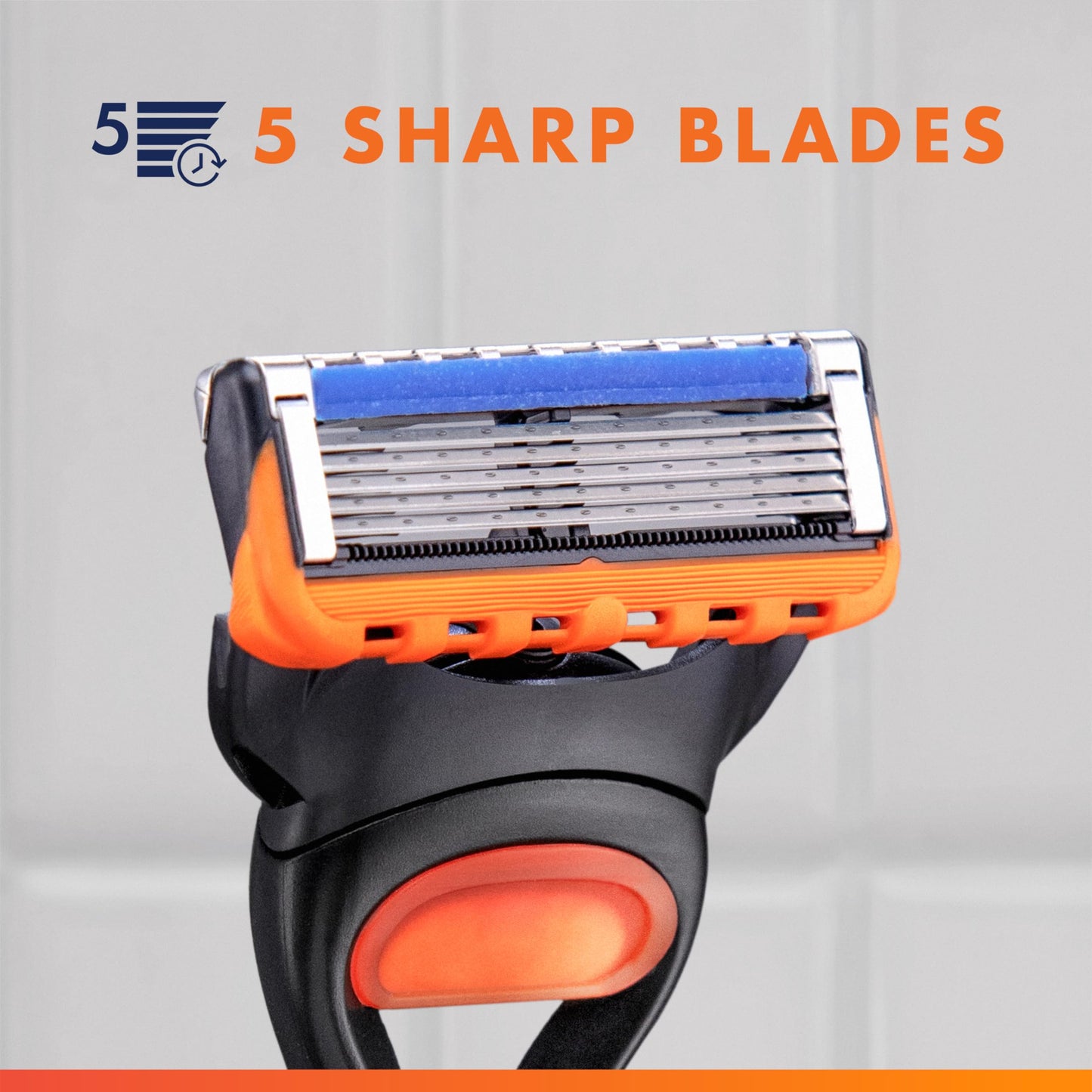 Gillette Fusion5 Razor for Men, 5-Blade, 1 Razor Handle, 3 Blade Refills