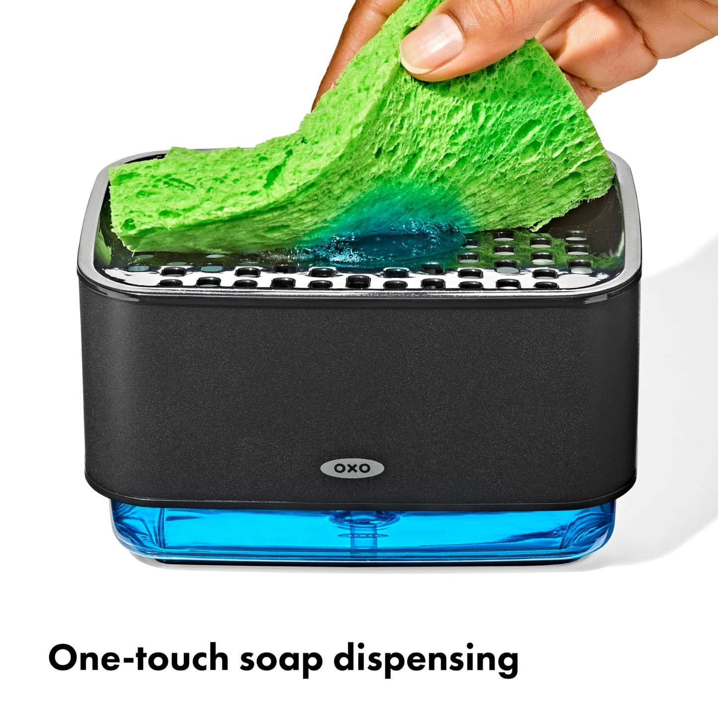 OXO Good Grips Soap Dispensing Sponge Holder - Black