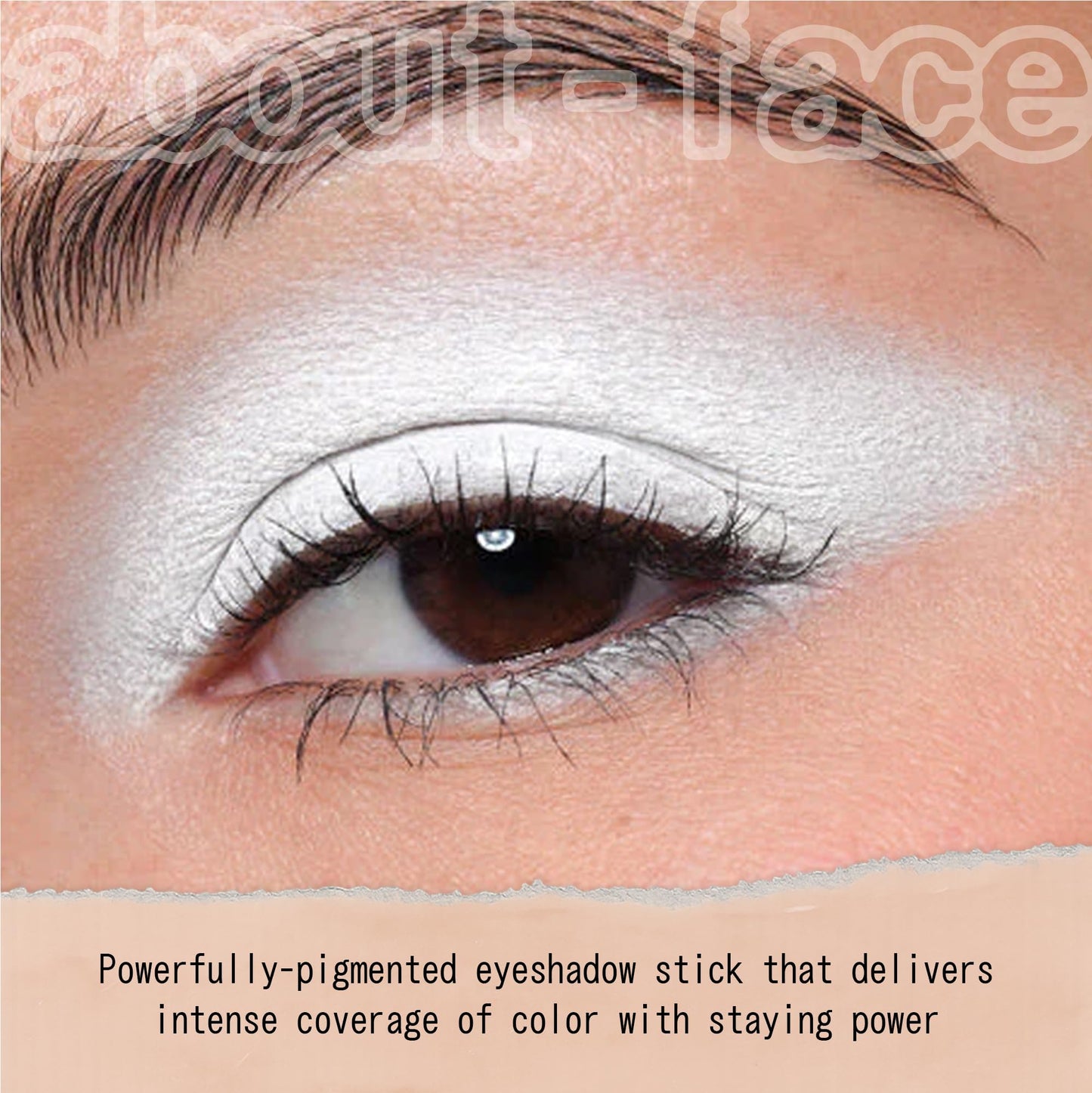 about-face Shadowstick – Long-Wear Cream Eyeshadow Stick – Matte & Pearly Finishes – Vegan, Cruelty-Free, Clean Beauty – 0.049 oz (Oxide- Matte White)