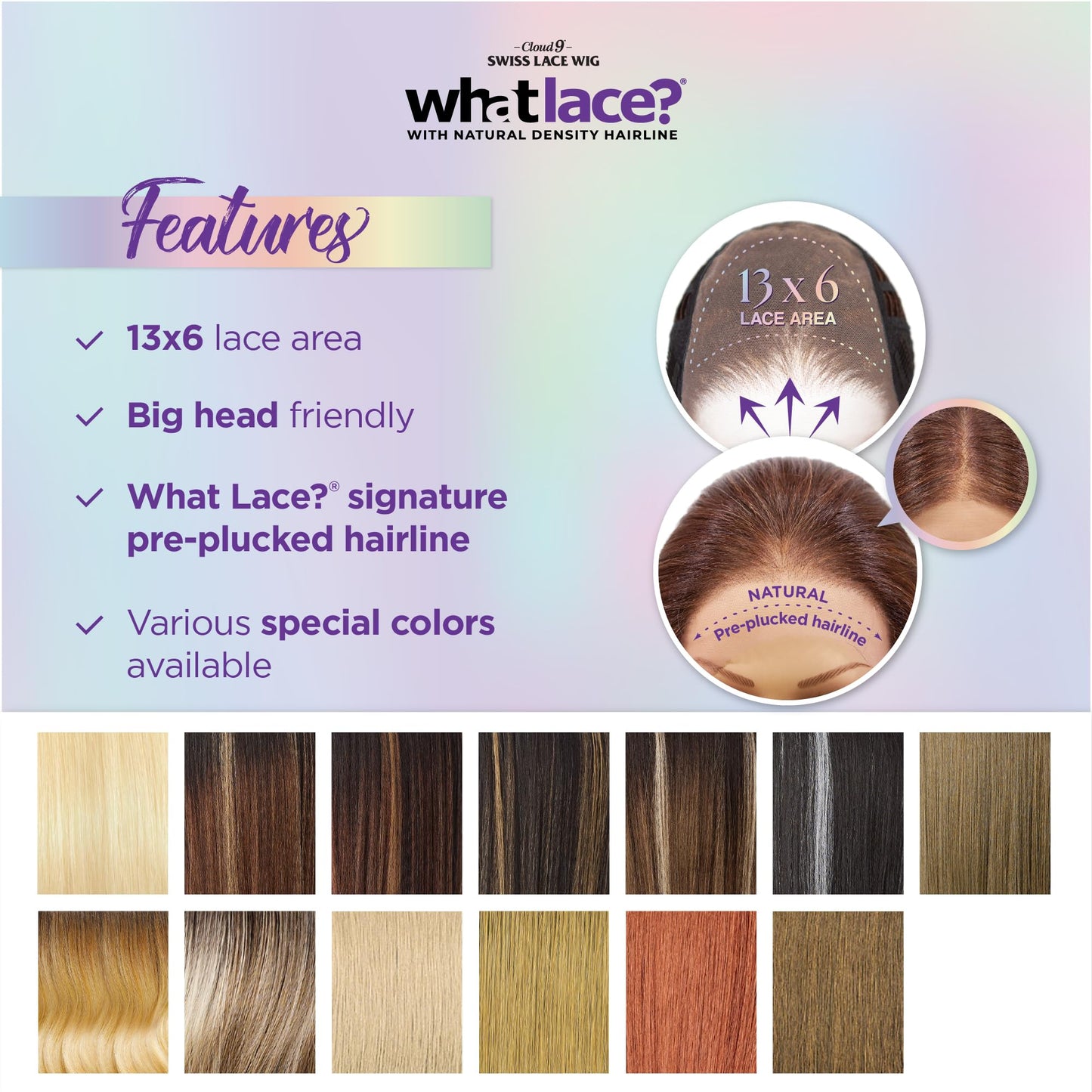 Sensationnel What Lace 13X6 Wigs - Glenna Lacefrontal Hand Tied Glueless Synthetic With Natural Density Preplucked Hairline (1B OFFBLACK)