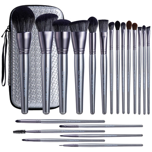 BS-MALL Makeup Brushes Set for Women 20 Pcs EVA Travel Case, Professional Makeup Brush Kit for Foundation, Concealer, Blush, Powder & Eyeshadow, Soft Synthetic Brushes for Beginners, Beauty Lovers