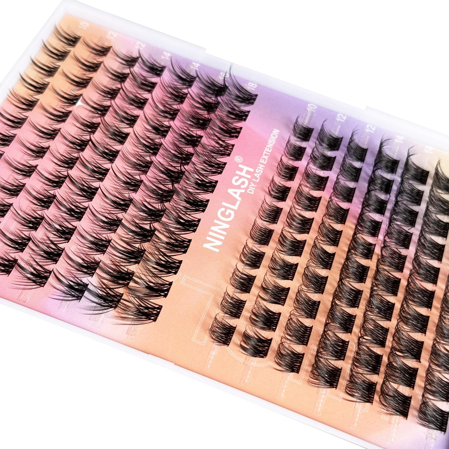 NINGLASH Royale Lash Clusters Kit Wispy DIY Eyelash Extension, 2 Styles 154pcs Individual Natural Lashes Spikes Cluster Eyelashes Lash Bond and Seal Remover Tweezer Comb Brush